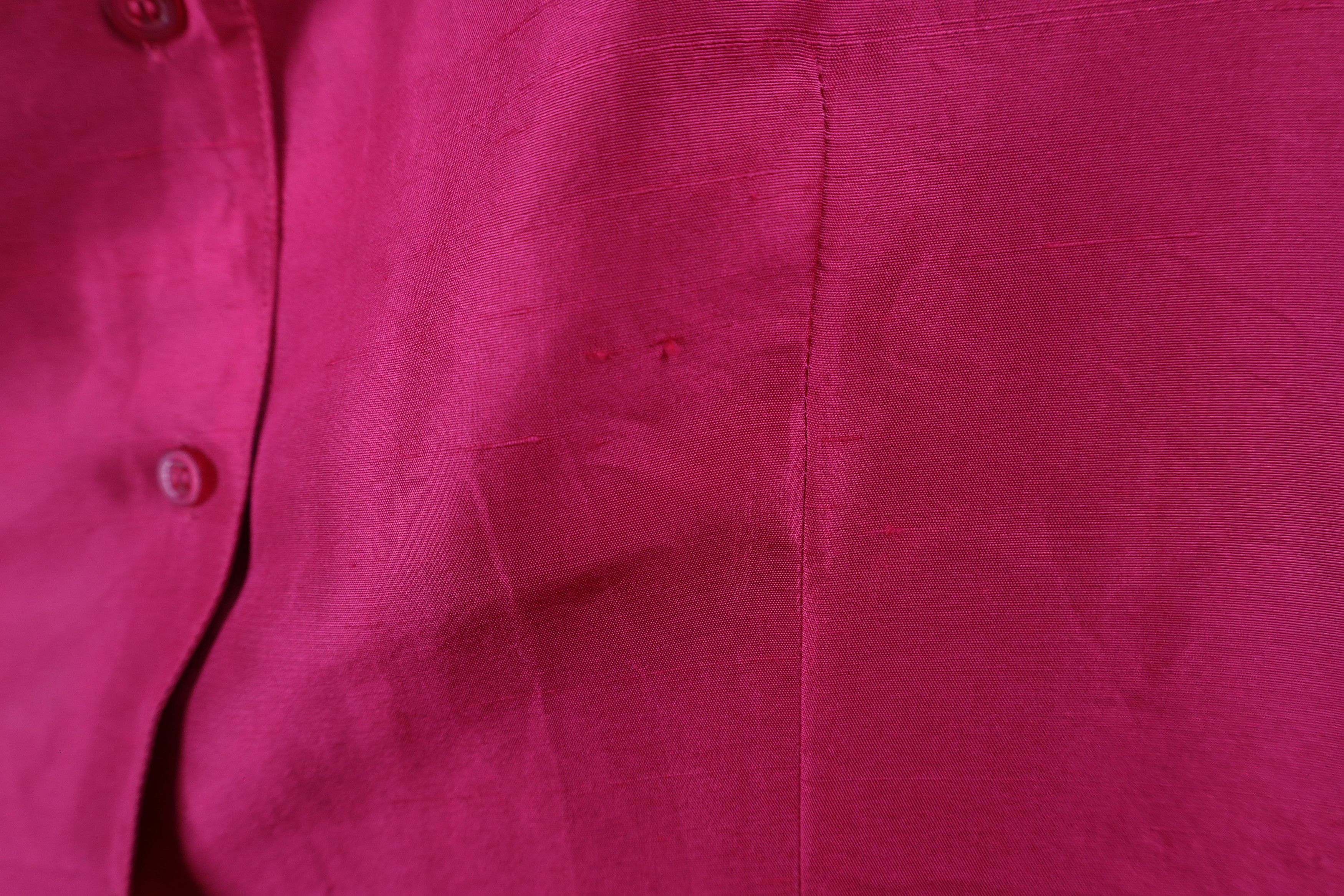 Vintage Vintage 90s Streetwear Silk Collared Button Shirt Pink Size XL / US 12-14 / IT 48-50 - 5 Thumbnail