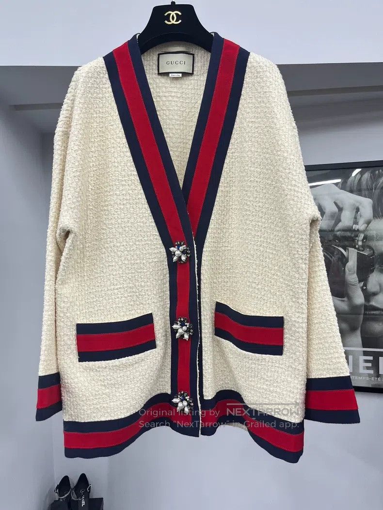 Gucci Gucci Pearl-buttoned cardigan coat Size XS / US 0-2 / IT 36-38 - 1 Thumbnail