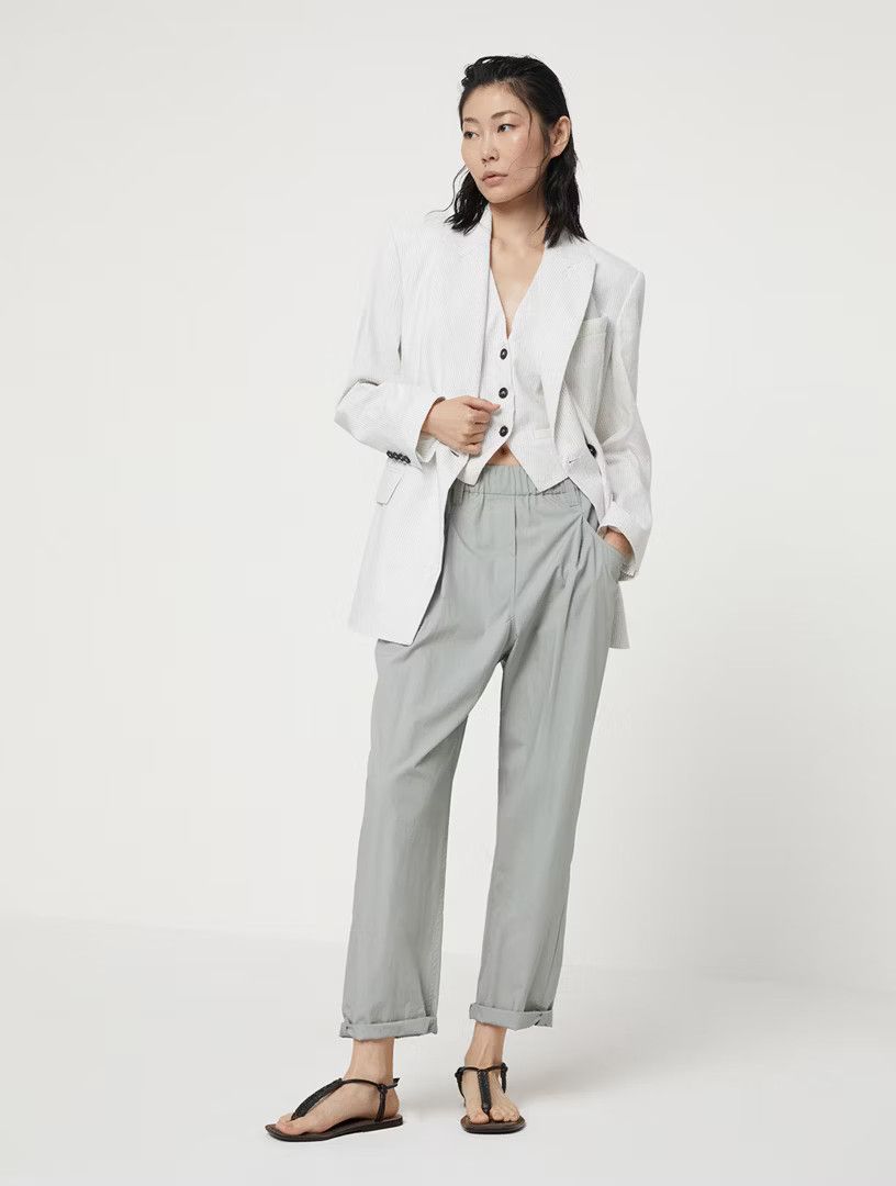 Brunello Cucinelli o1la1rc1a0425 Pants in Medium Grey Size 28" / US 6 / IT 42 - 4 Thumbnail