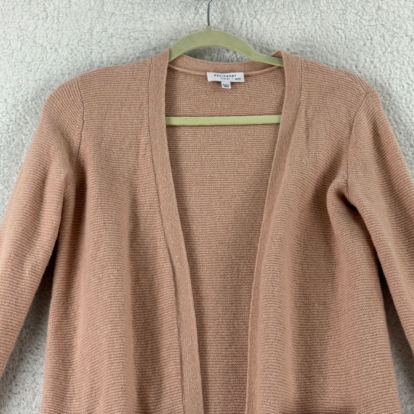 Equipment Nike Equipment Ashby Duster Cardigan Sweater Womens XS Pink Knit Long Sleeve Size XS / US 0-2 / IT 36-38 - 3 Thumbnail
