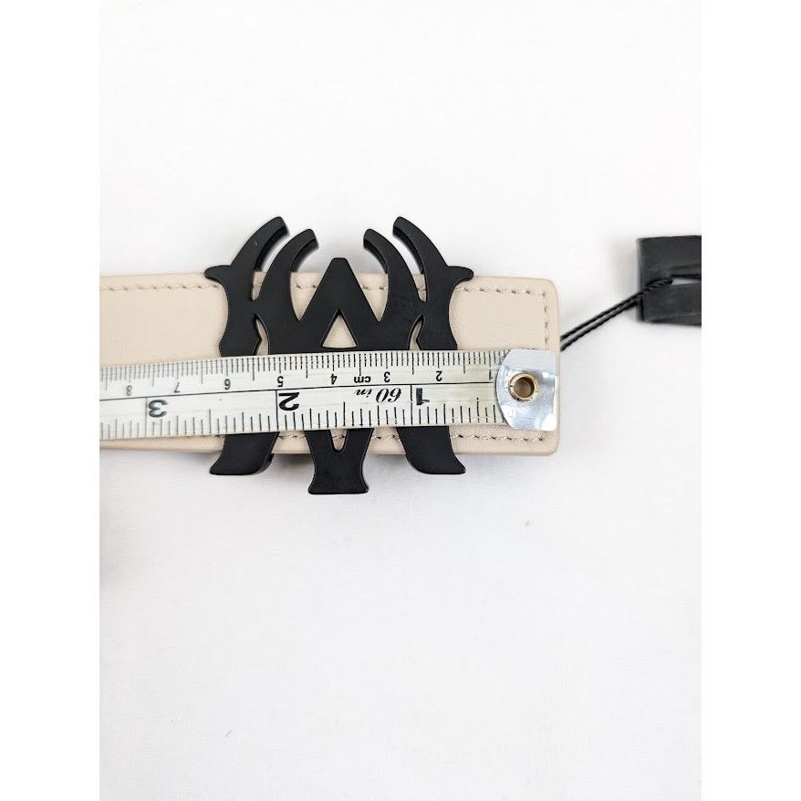 Amiri o1rshd1 Size: 80cm / 4cm Reversible Belt in Birch/Black Size 32 - 9 Thumbnail