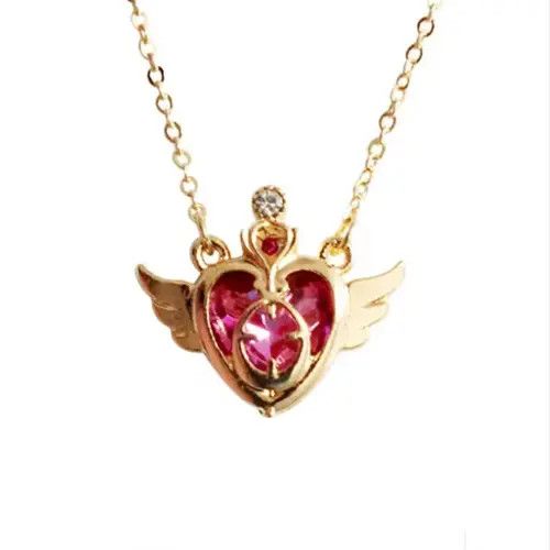 Other Crystal Wing Heart Chocker Necklace Size ONE SIZE - 4 Thumbnail