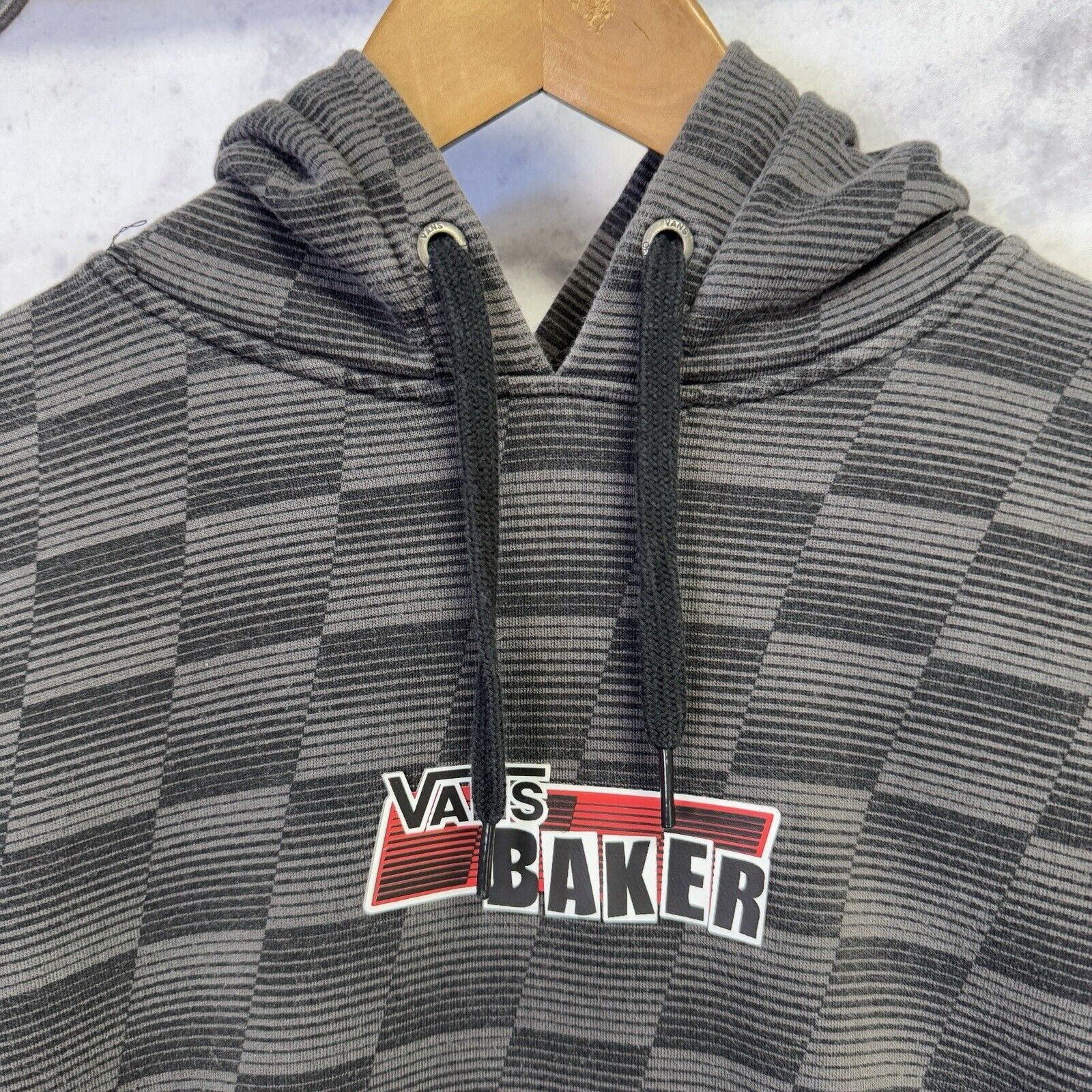Vans Vans x Baker Hoodie Mens Small Gray/Black Skate Sweatshirt Size US S / EU 44-46 / 1 - 3 Thumbnail
