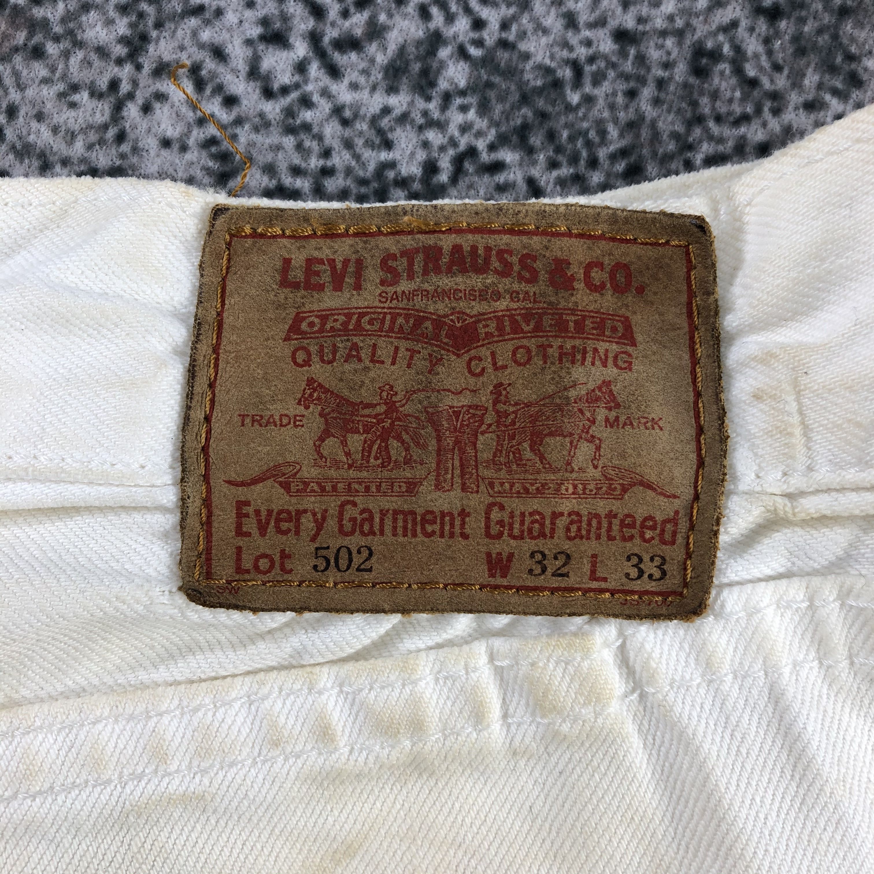 Levi's Vintage Levi's 502 Jeans Distress Dirty Wash Denim KJ890 Size US 32 / EU 48 - 5 Thumbnail