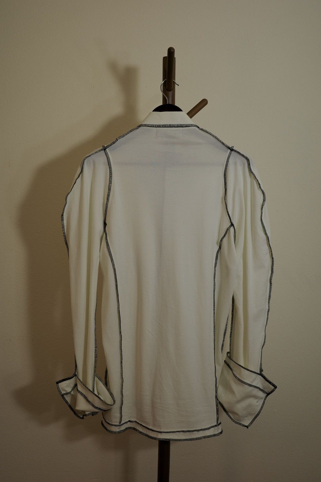 Christopher Nemeth Christopher Nemeth White Stitch Long-Sleeved Shirt Size US M / EU 48-50 / 2 - 3 Thumbnail
