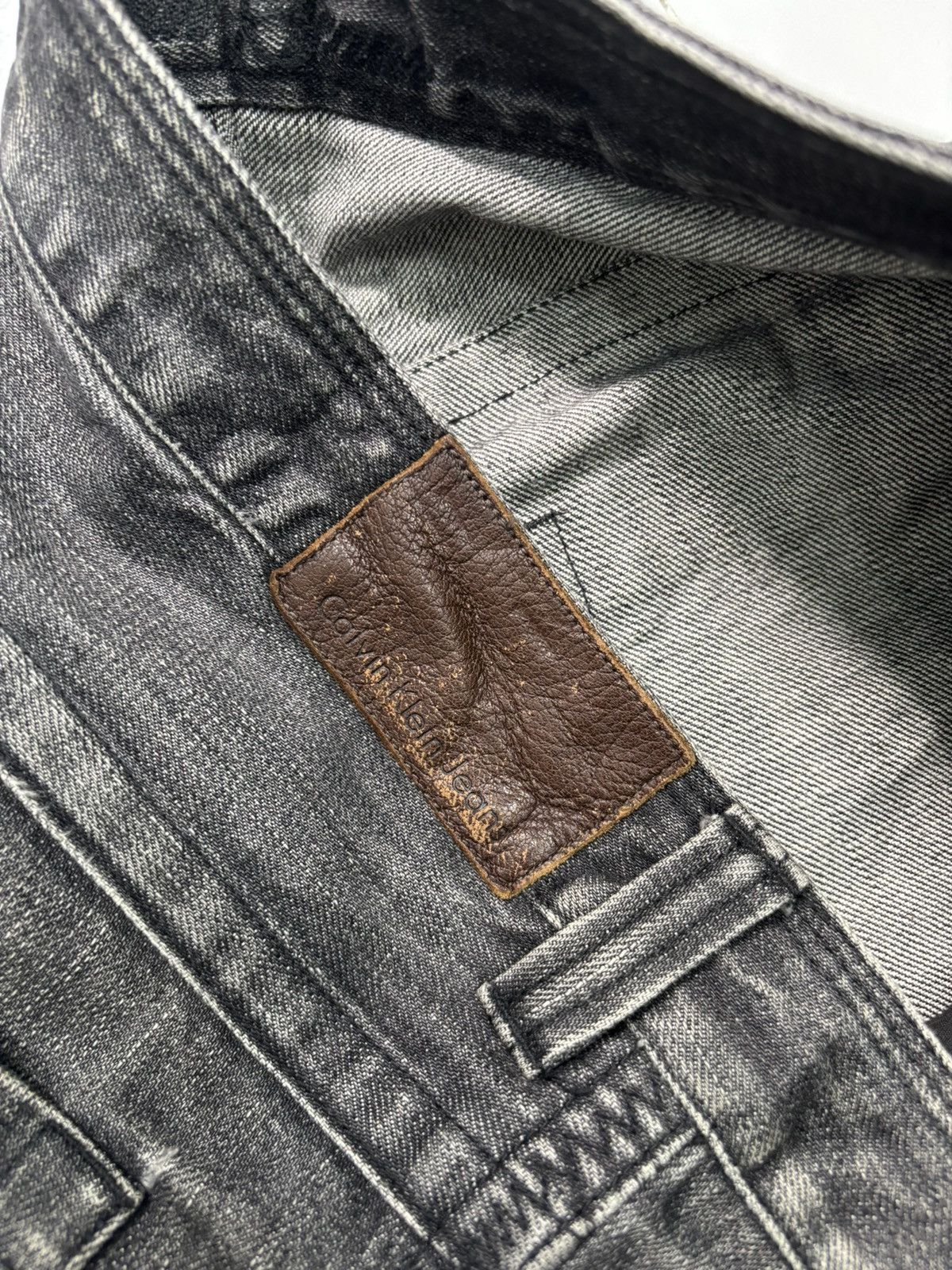 Kapital 🔥CALVIN KLEIN FADED BLACK BOOTCUT FLARE JEANS Size US 34 / EU 50 - 9 Thumbnail