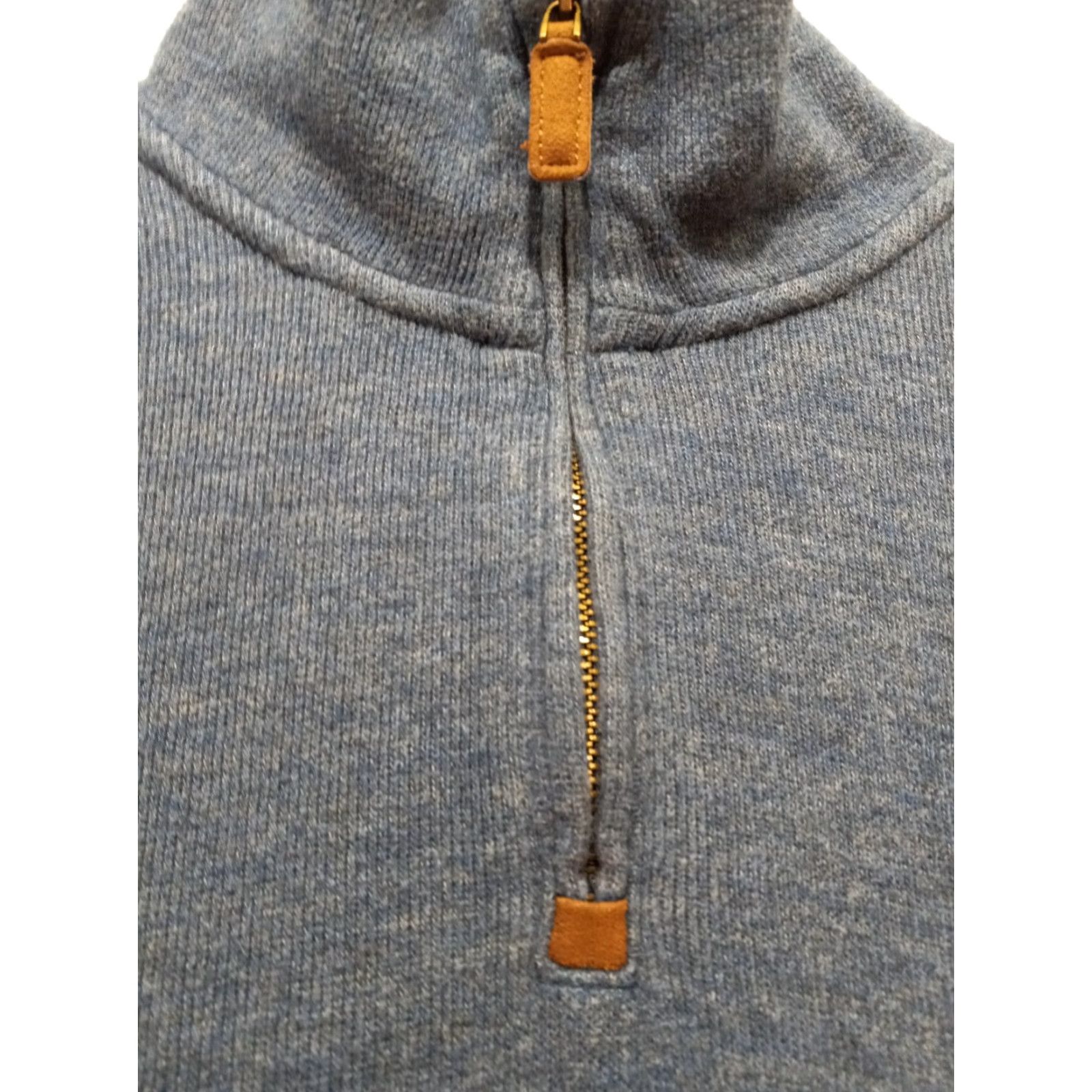 Polo Ralph Lauren RALPH LAUREN 1/4 ZIP LONG SLEEVE BLUE SWEATER MEN'S XL GOOD CONDITION Pullover Knit Cotton Zipper Logo Crew Neck Casual Classic Preppy Shirt Size US XL / EU 56 / 4 - 3 Thumbnail