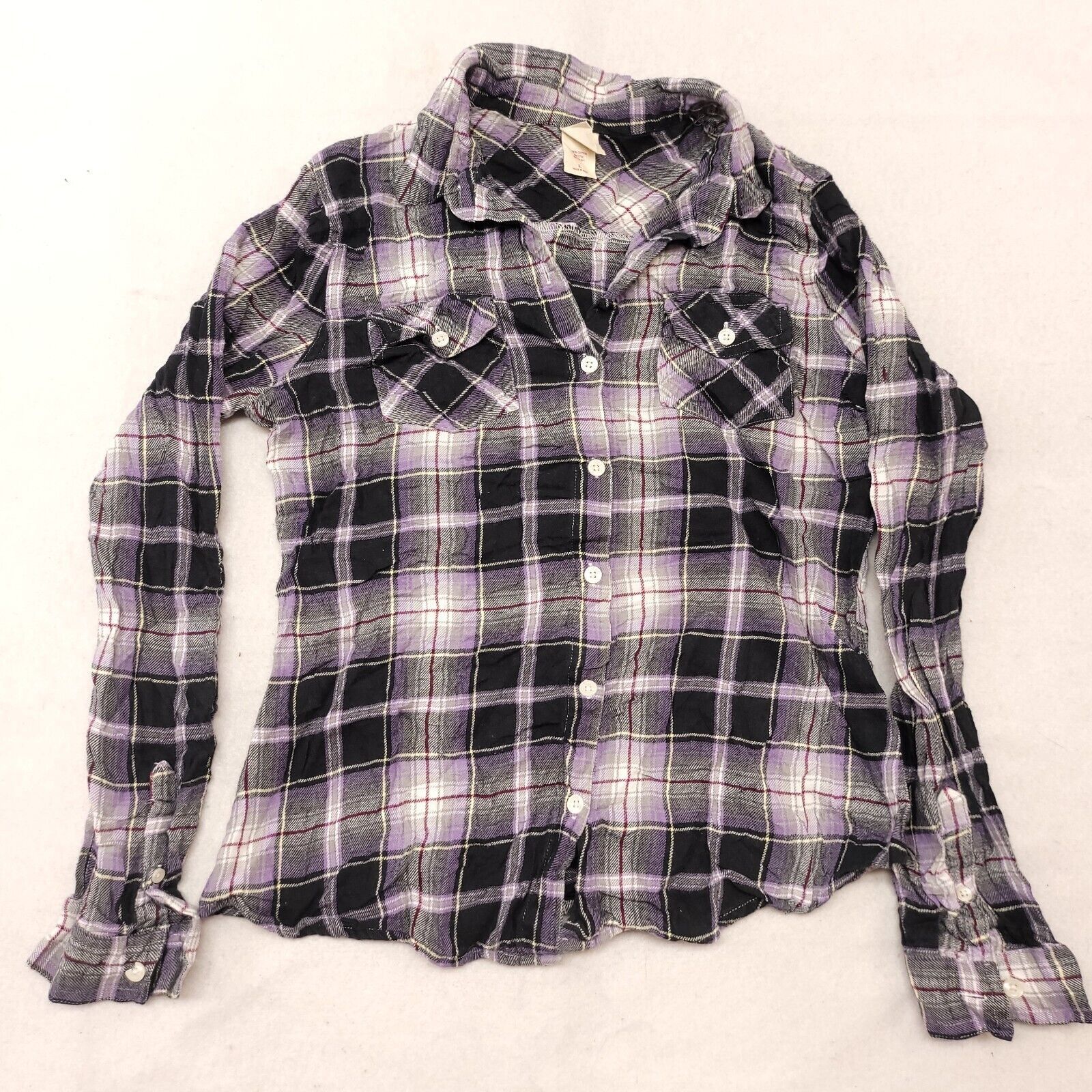 Mossimo Mossimo Tartan Flannel Shirt Boys Size Large L Blue White Size US L / EU 52-54 / 3 - 2 Thumbnail