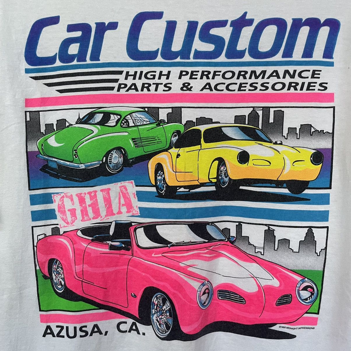 Vintage 1990s Car Custom The Automotive Superstore Promo T Shirt Size US L / EU 52-54 / 3 - 2 Thumbnail