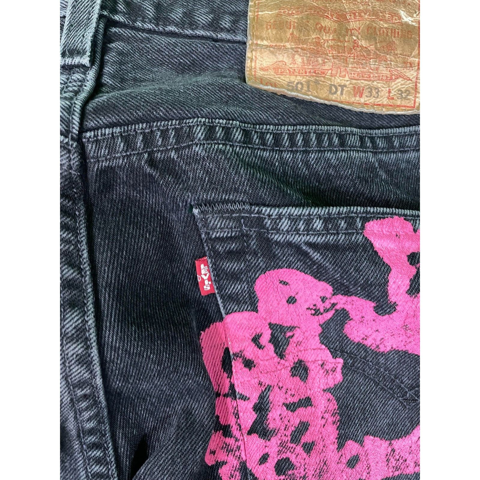 DENIM TEARS Denim Tears 'BSTROY' Black Jeans Size US 33 - 4 Thumbnail