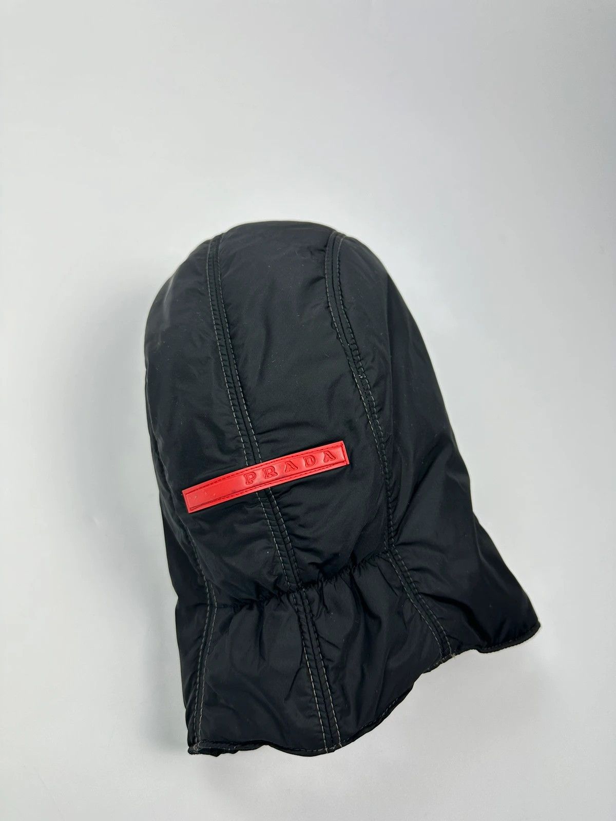 Prada Prada Sport FW99 Black Nylon Hood Mask Size ONE SIZE - 5 Thumbnail