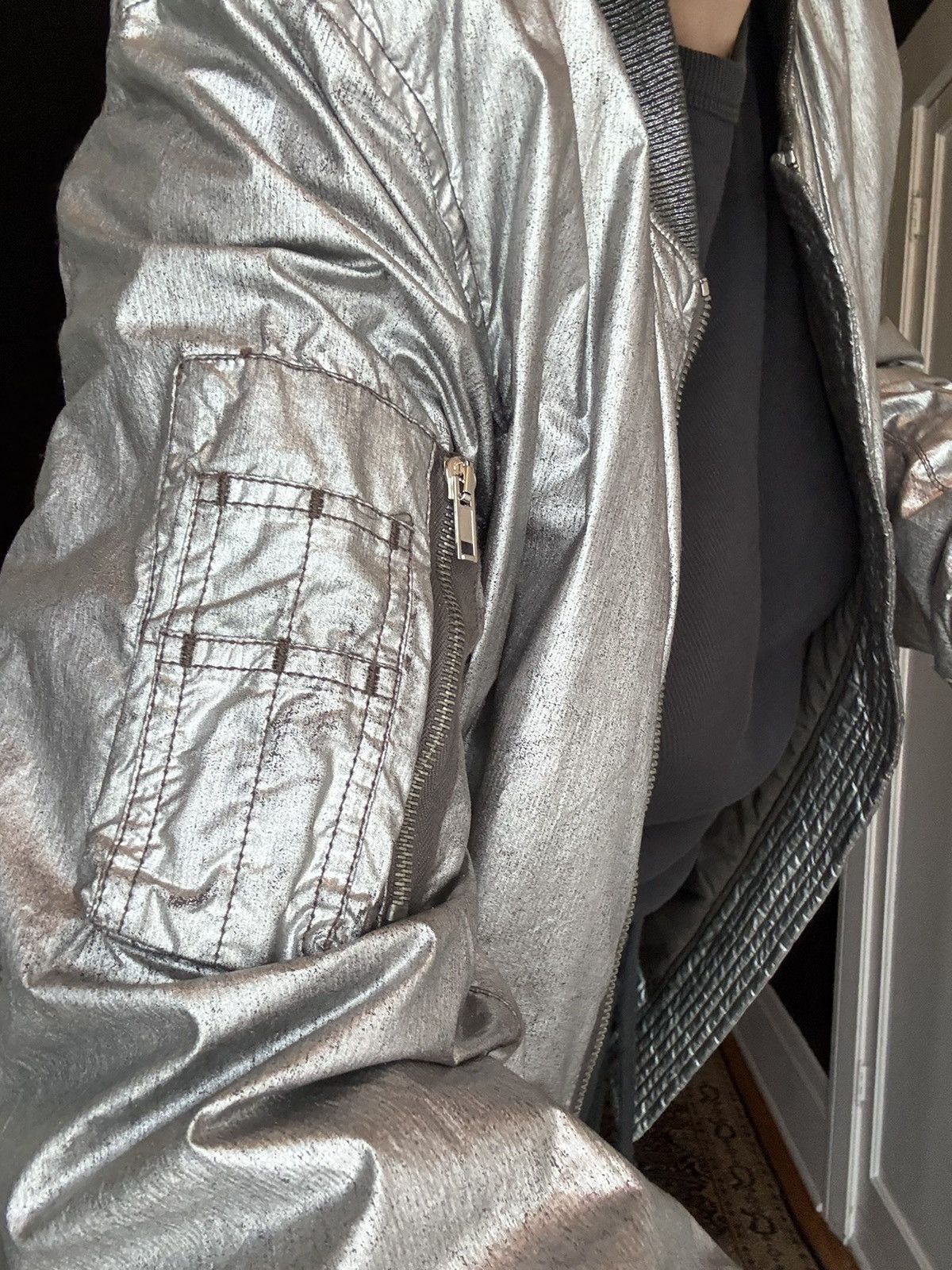 Rick Owens Rick Owens silver jacket Size US M / EU 48-50 / 2 - 3 Thumbnail