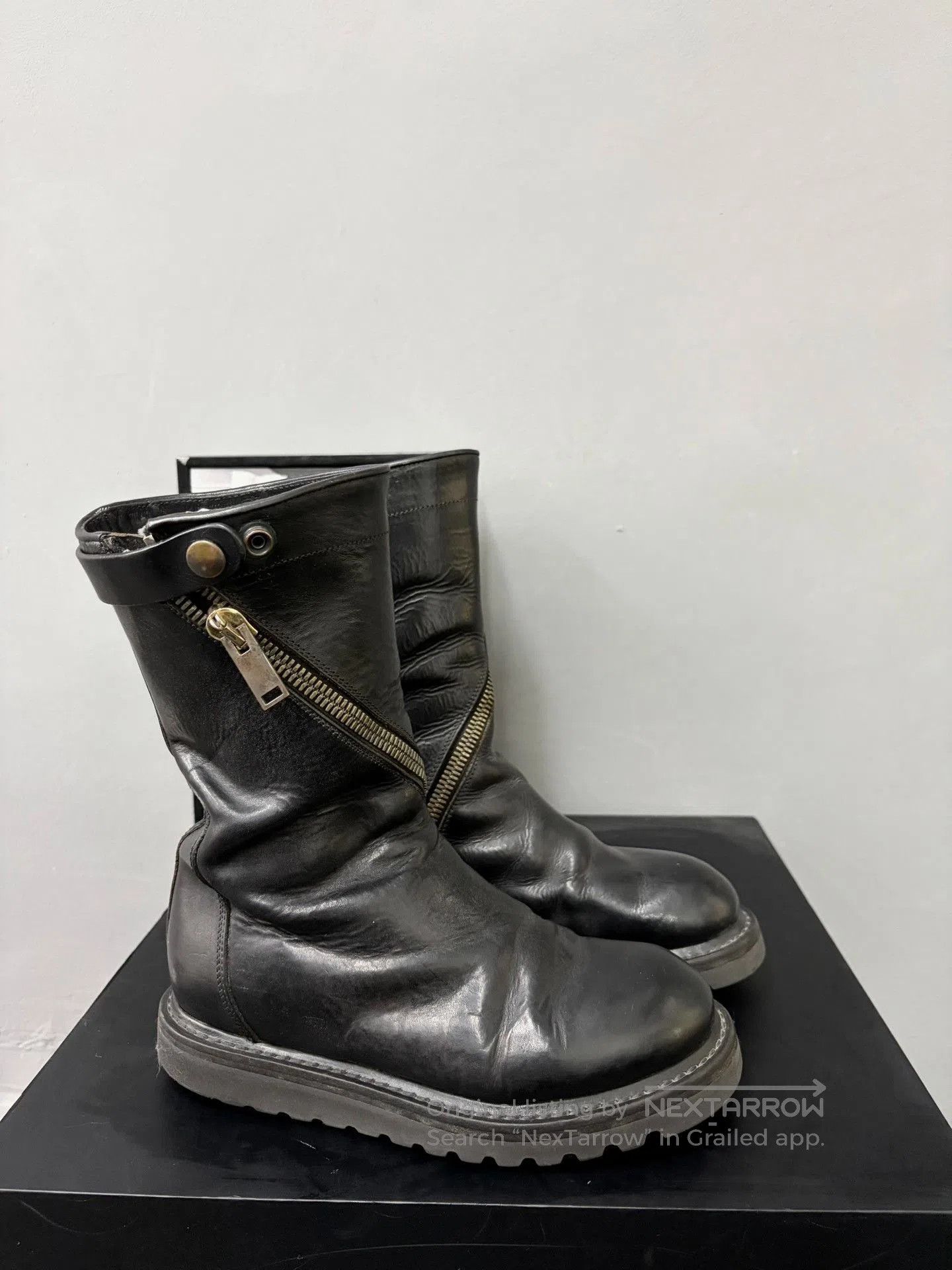 Rick Owens Rick Owens Spiral Zip Military Boots. Size US 5 / IT 35 - 4 Thumbnail