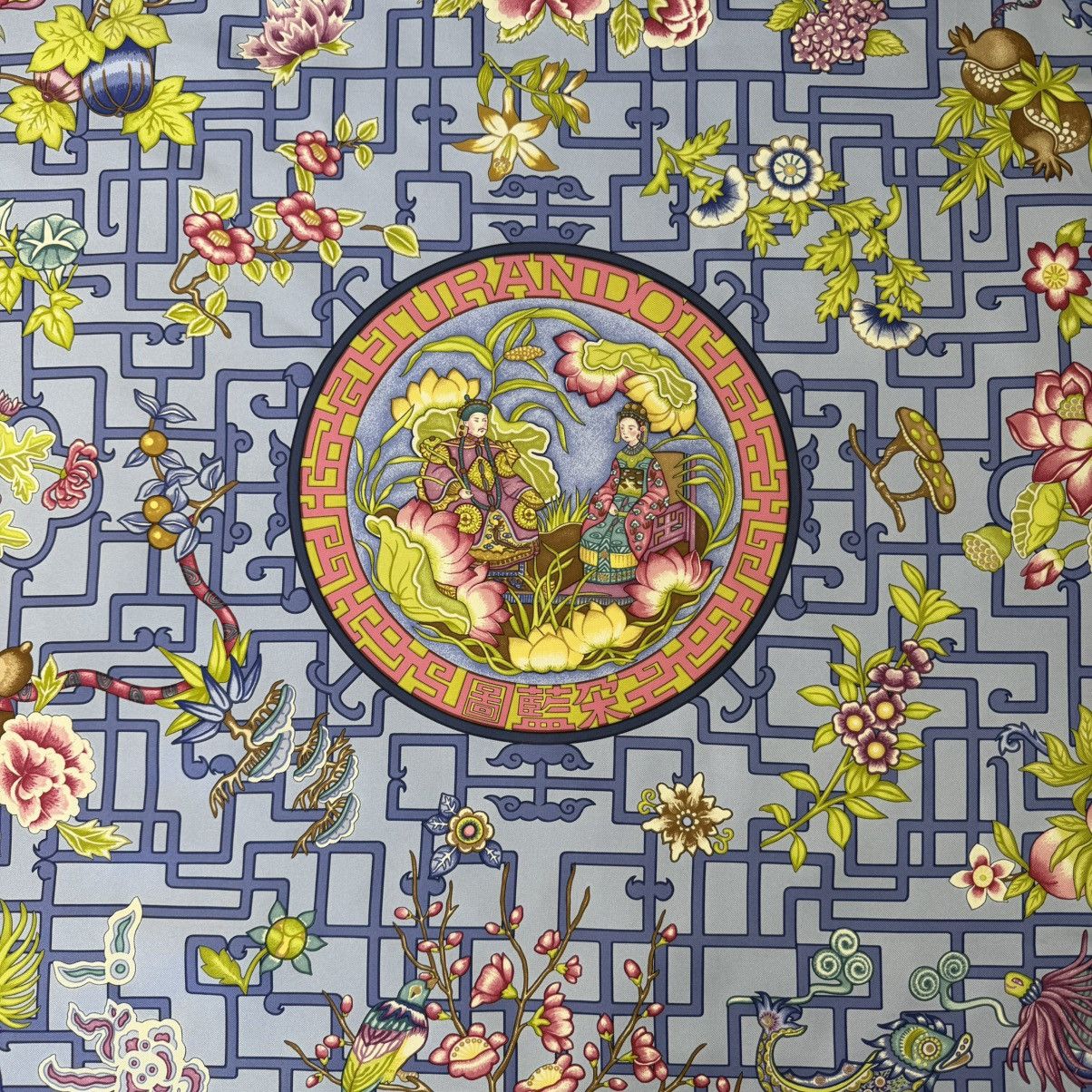Hermes Hermes Scarf Carre 90 Turandot Silk Authentic Hidaka Natsuno Size ONE SIZE - 7 Thumbnail