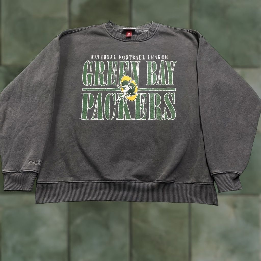 NFL VINTAGE Green Bay Packers Sweatshirt Mens S Gray Y2K NFL Football Sweater Size US S / EU 44-46 / 1 - 1 Thumbnail
