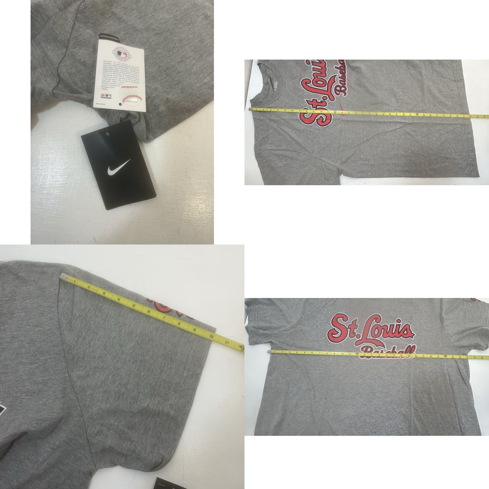 Nike VINTAGE St Louis Cardinals Baseball Nike Shirt Men 3XL Dark Heather Gray Short Sleeve Size US XXL / EU 58 / 5 - 10 Thumbnail