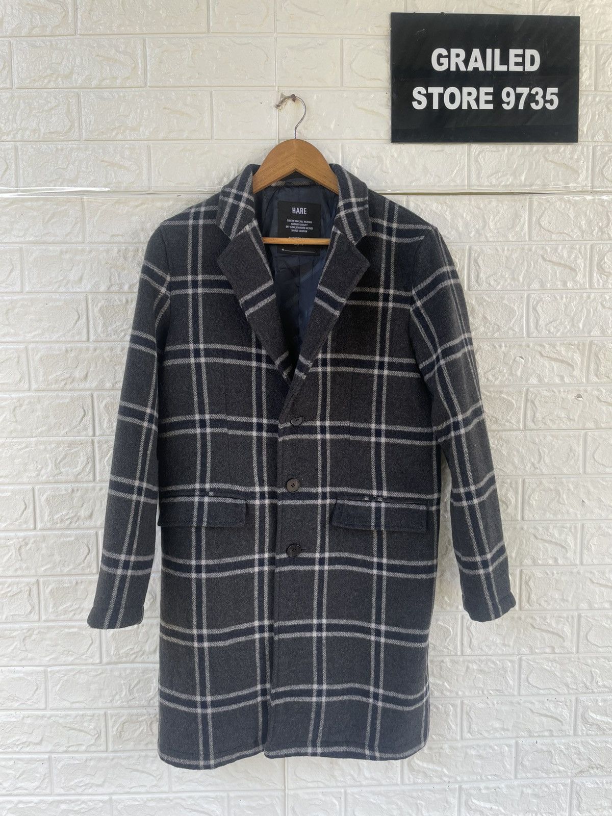 HARE × Japanese Brand × Vintage Hare Wool Coat Size US S / EU 44-46 / 1 - 1 Thumbnail