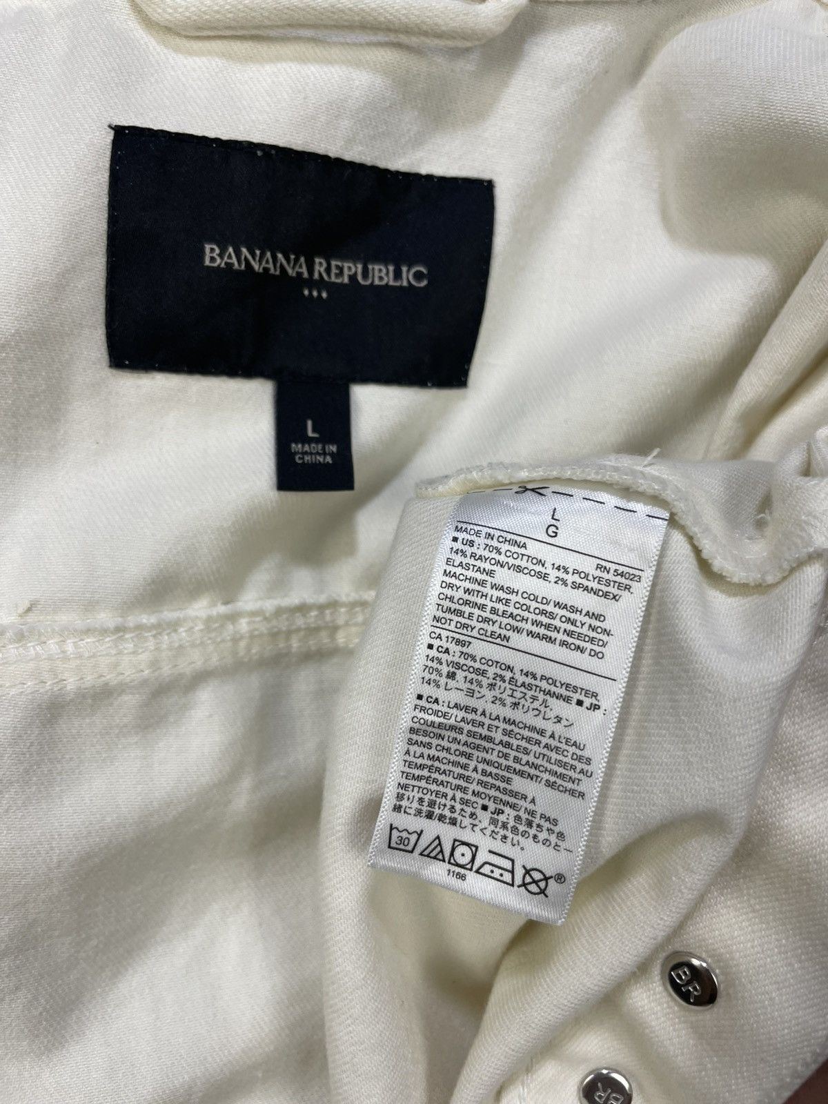 Banana Republic Banana Republic Denim Jacket Size L / US 10 / IT 46 - 12 Thumbnail