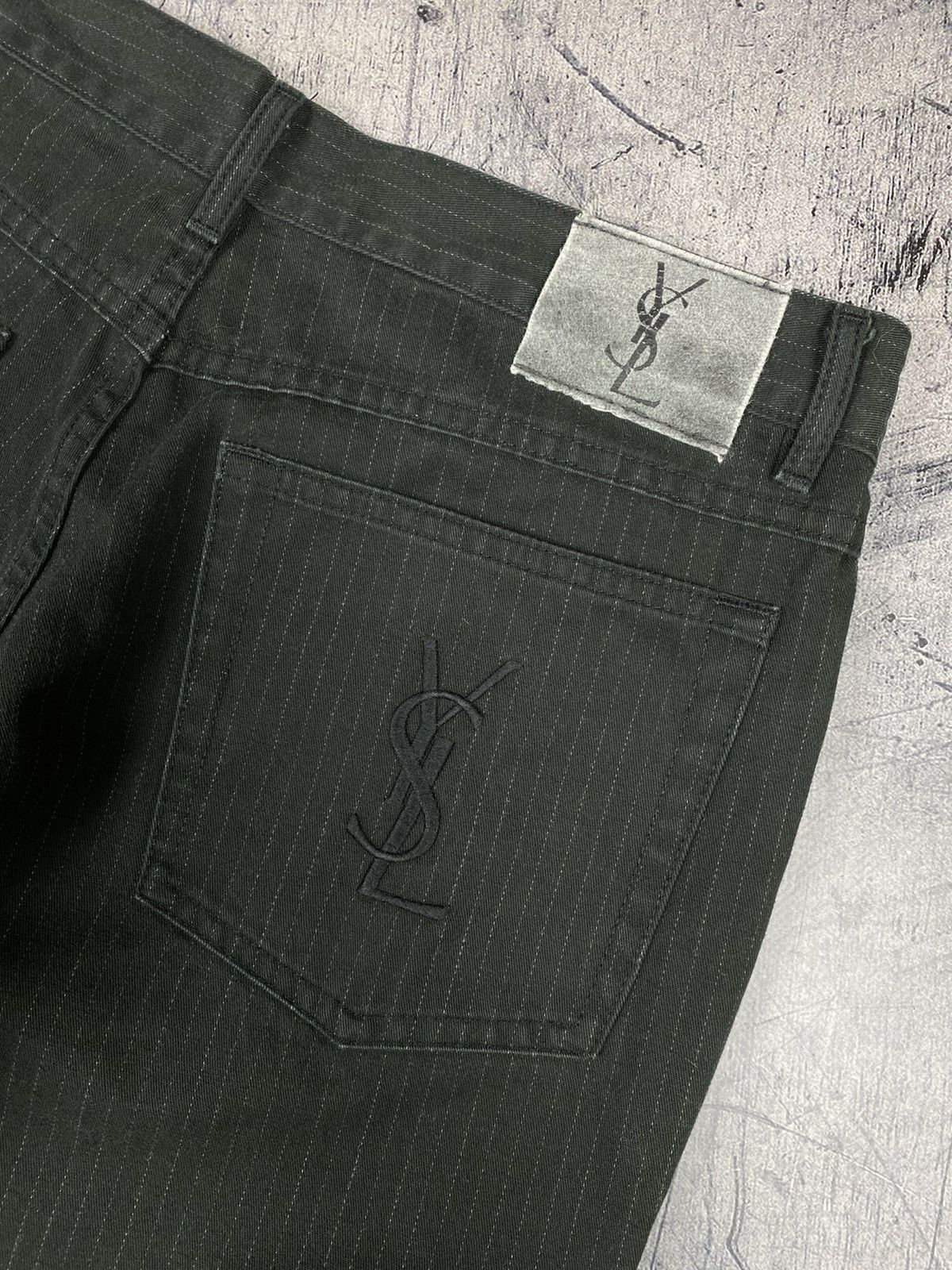 Vintage 90s Yves Saint Laurent Striped Pants