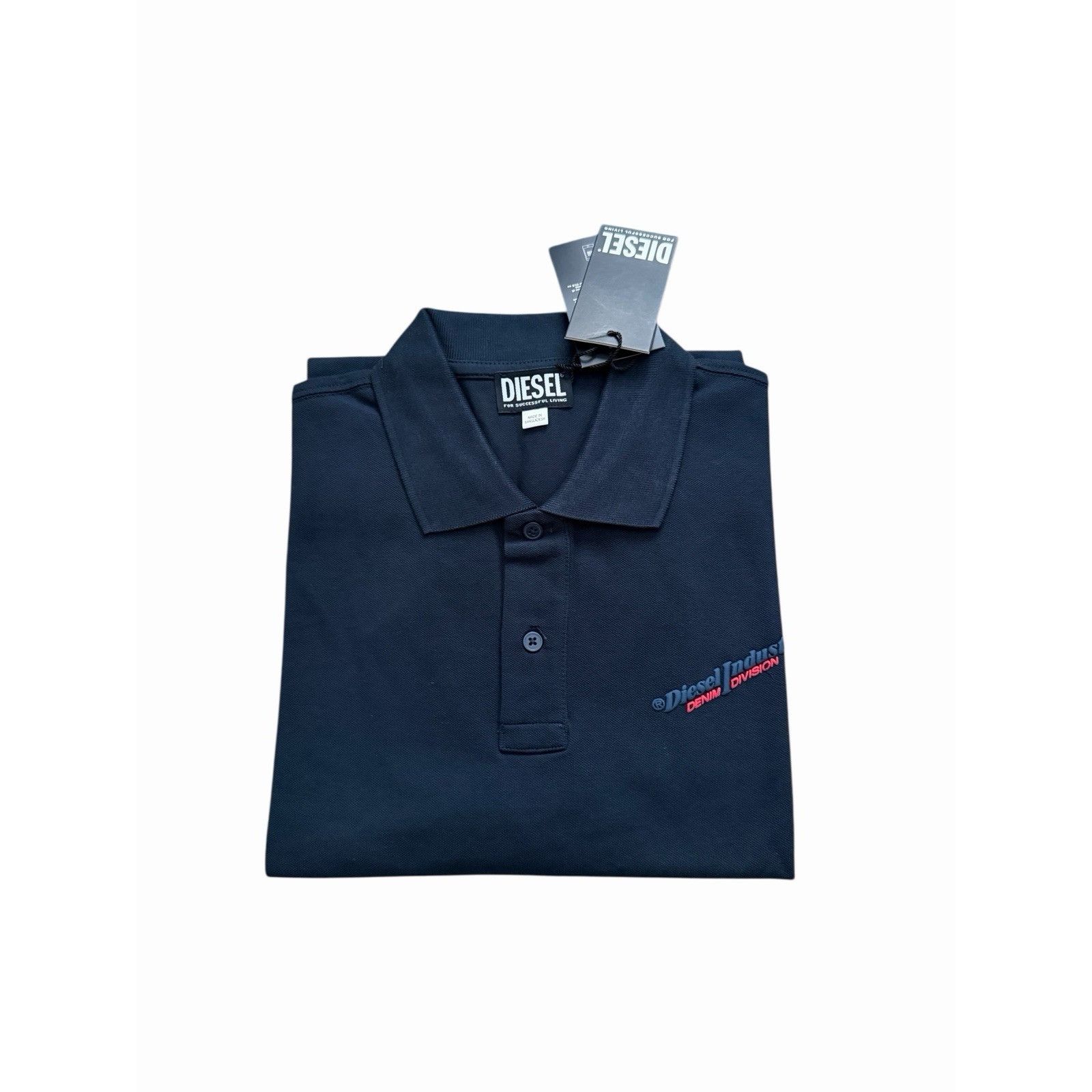 Diesel Diesel Mens T-Smith Industry Polo Shirt Midnight Blue $125 S Size US M / EU 48-50 / 2 - 4 Thumbnail