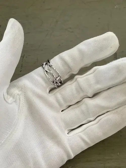 Anime Barbed Wire Gothic Ring Size ONE SIZE - 3 Thumbnail