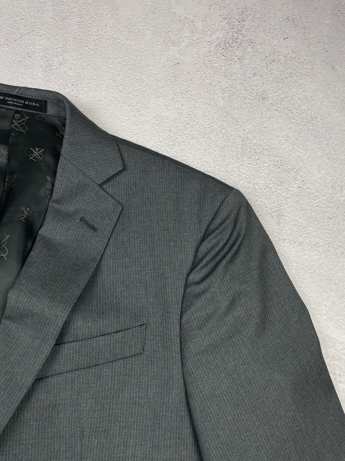 John Varvatos John Varvatos U.S.A. Mens Wool Blazer Jacket Size 40S/33S Size 40S - 4 Thumbnail