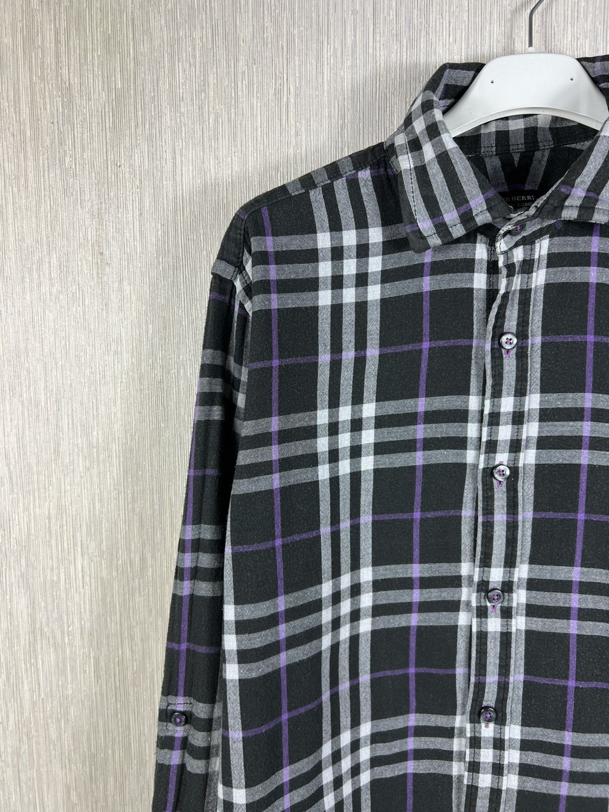 Burberry Vintage Burberry black label japanese brand checked shirt Size US M / EU 48-50 / 2 - 4 Thumbnail