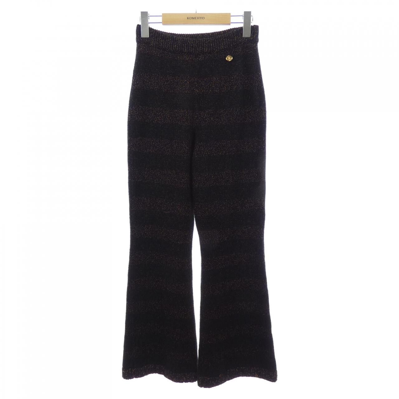Chanel Chanel Chanel Cashmere Blend Pants Textile Pants P75374K10820 DUTY FREE for USA Size ONE SIZE - 1 Thumbnail