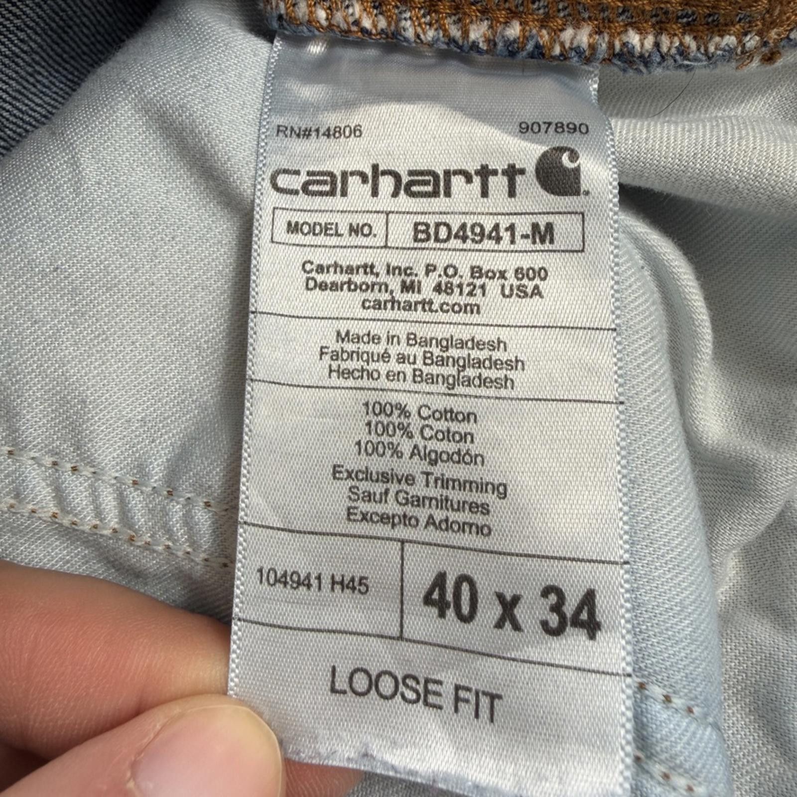 Carhartt Carhartt Loose Fit Carpenter Jeans 40x34 Distressed Paint Size US 40 / EU 56 - 6 Thumbnail