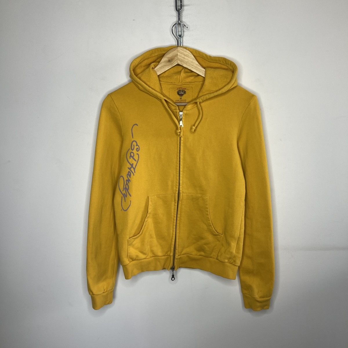 Christian Audigier × Ed Hardy × Vintage Ed Hardy Retro 00s Hoodie With Crystals Affliction Grunge Size M / US 6-8 / IT 42-44 - 5 Thumbnail