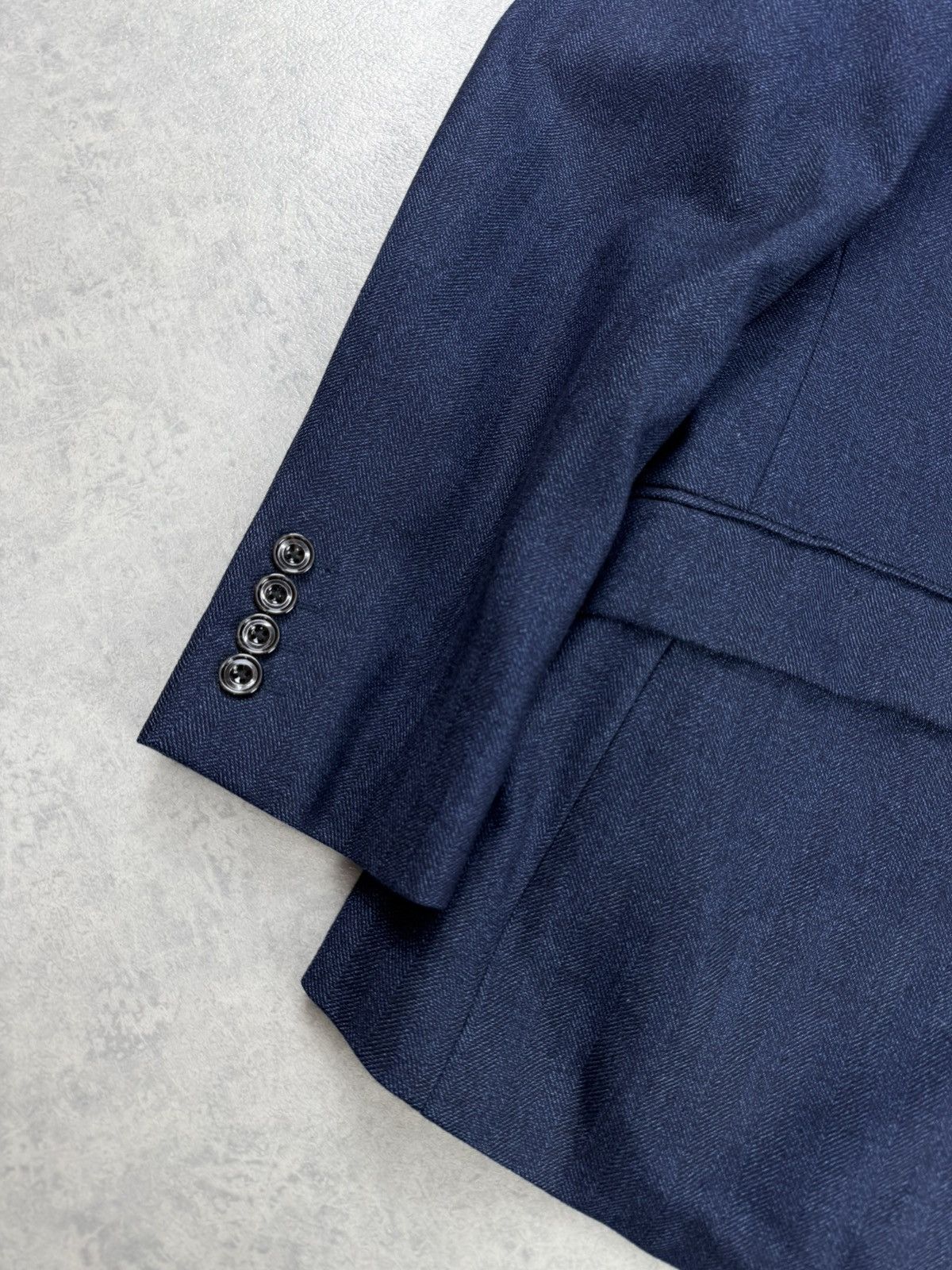 Hardy Amies Hardy Amies Wool Blazer Navy Size 46R Size 36R - 3 Thumbnail