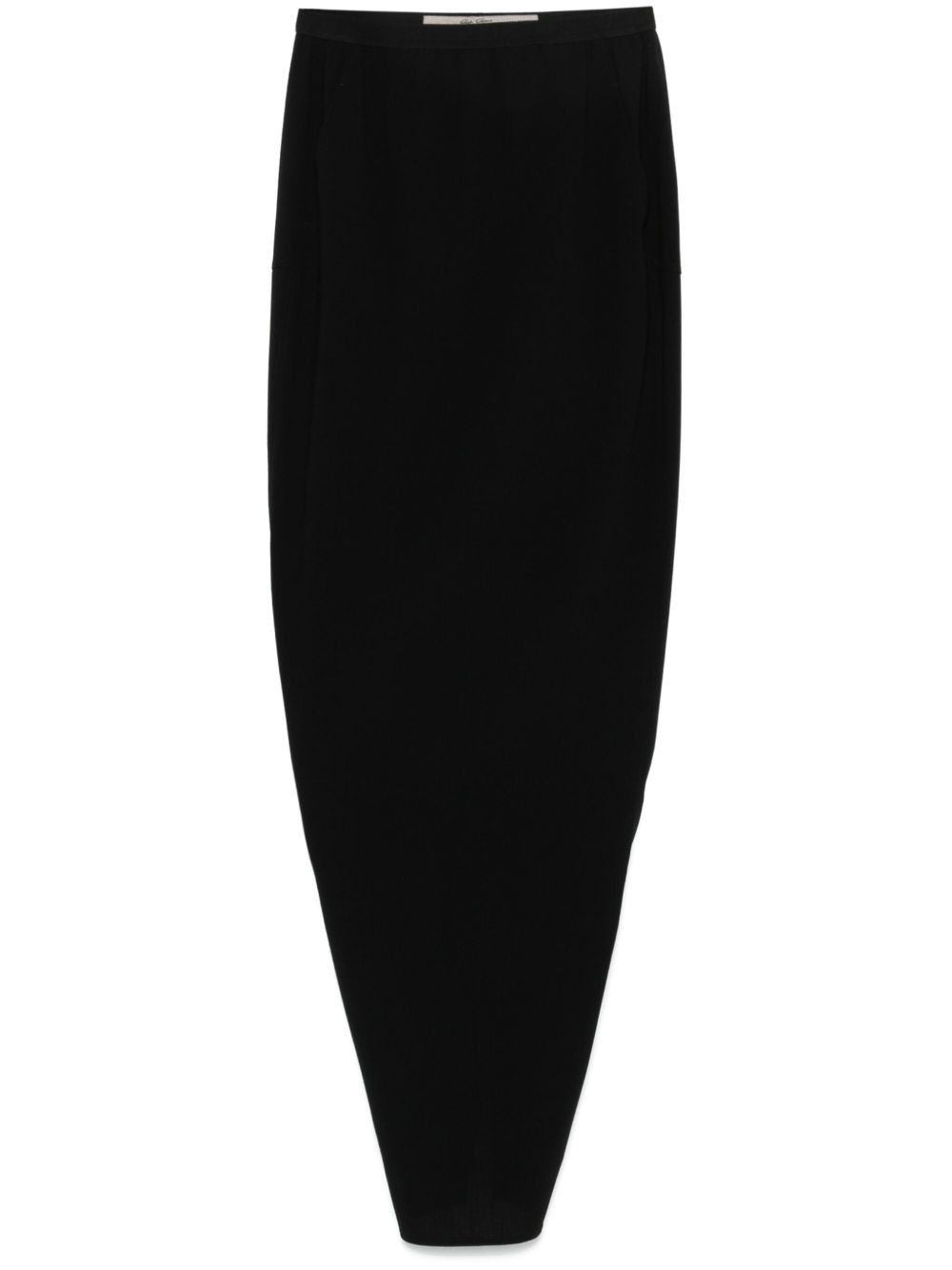 Rick Owens SOFT PILLAR WOOL LONG SKIRT Size 28" / US 6 / IT 42 - 1 Thumbnail