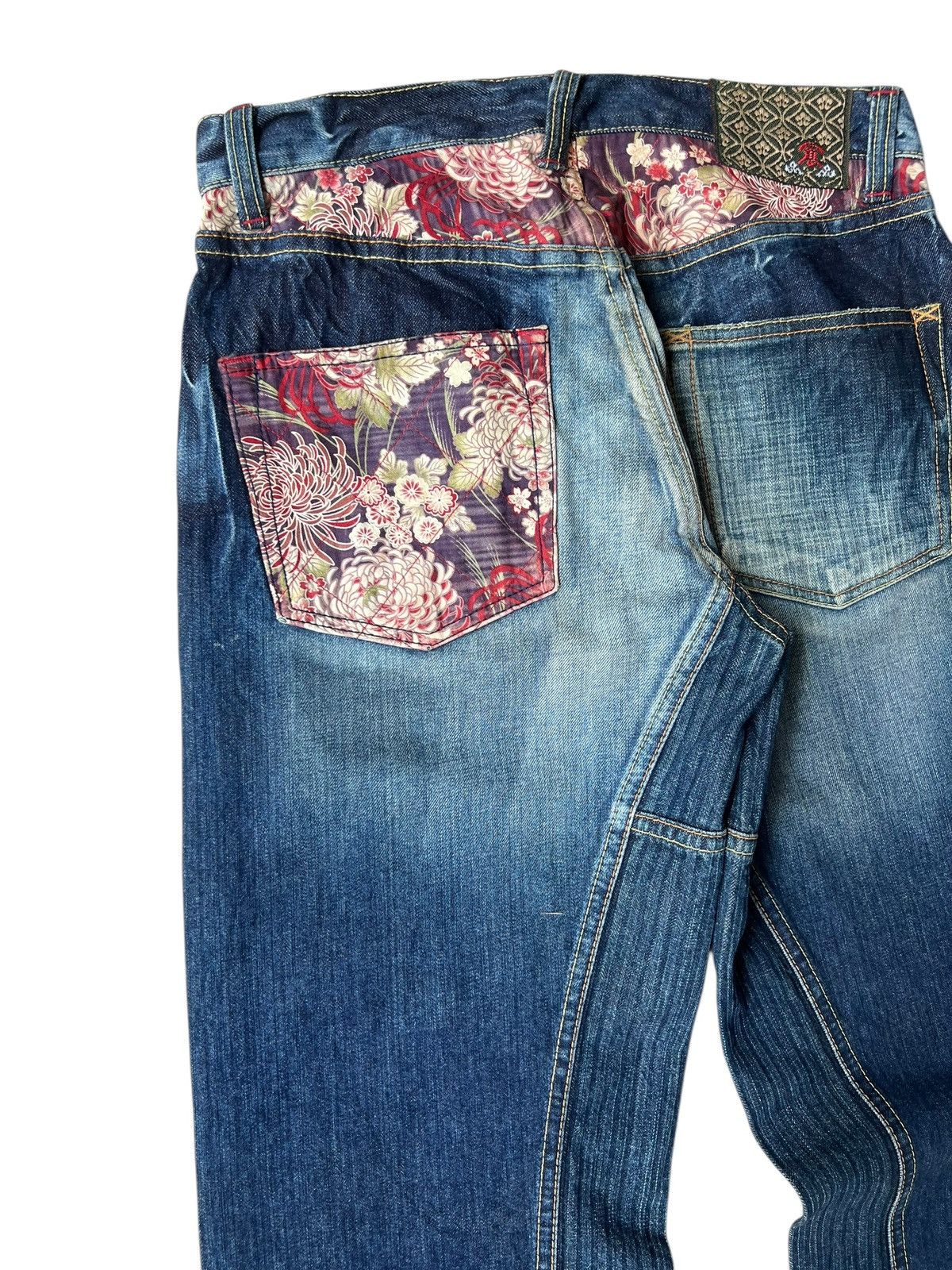 Eternal ETERNAL Japan Distressed Aging Mud Hybrid Denim Loose Jeans Size US 32 / EU 48 - 15 Thumbnail