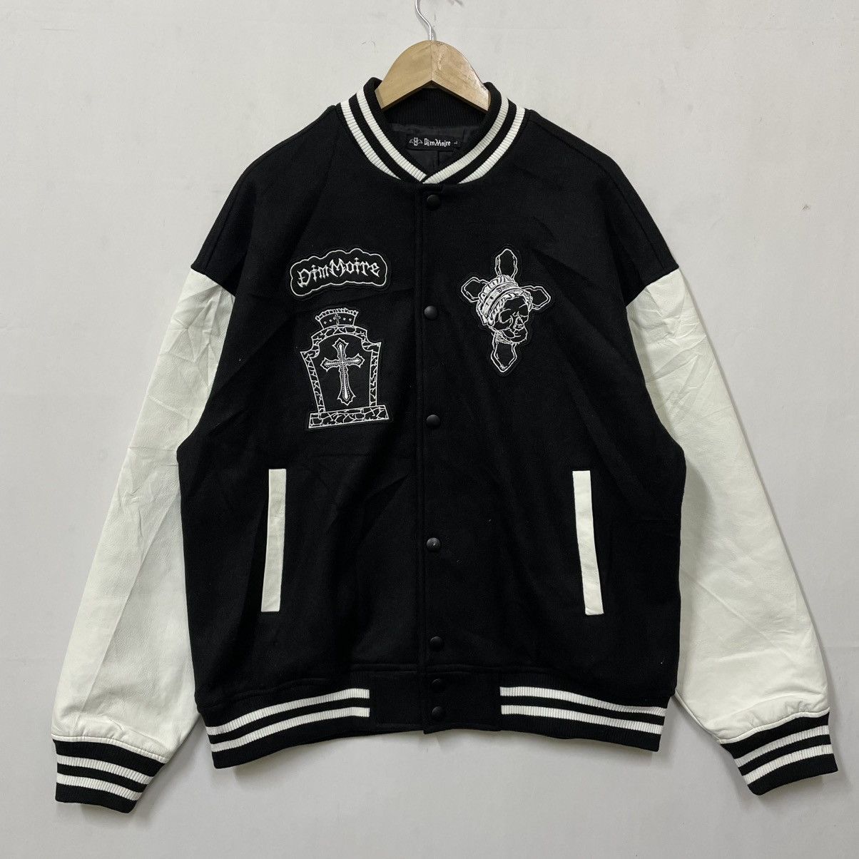 Japanese Brand Varsity Dim Moire Jesus Cross Size US XL / EU 56 / 4 - 1 Thumbnail