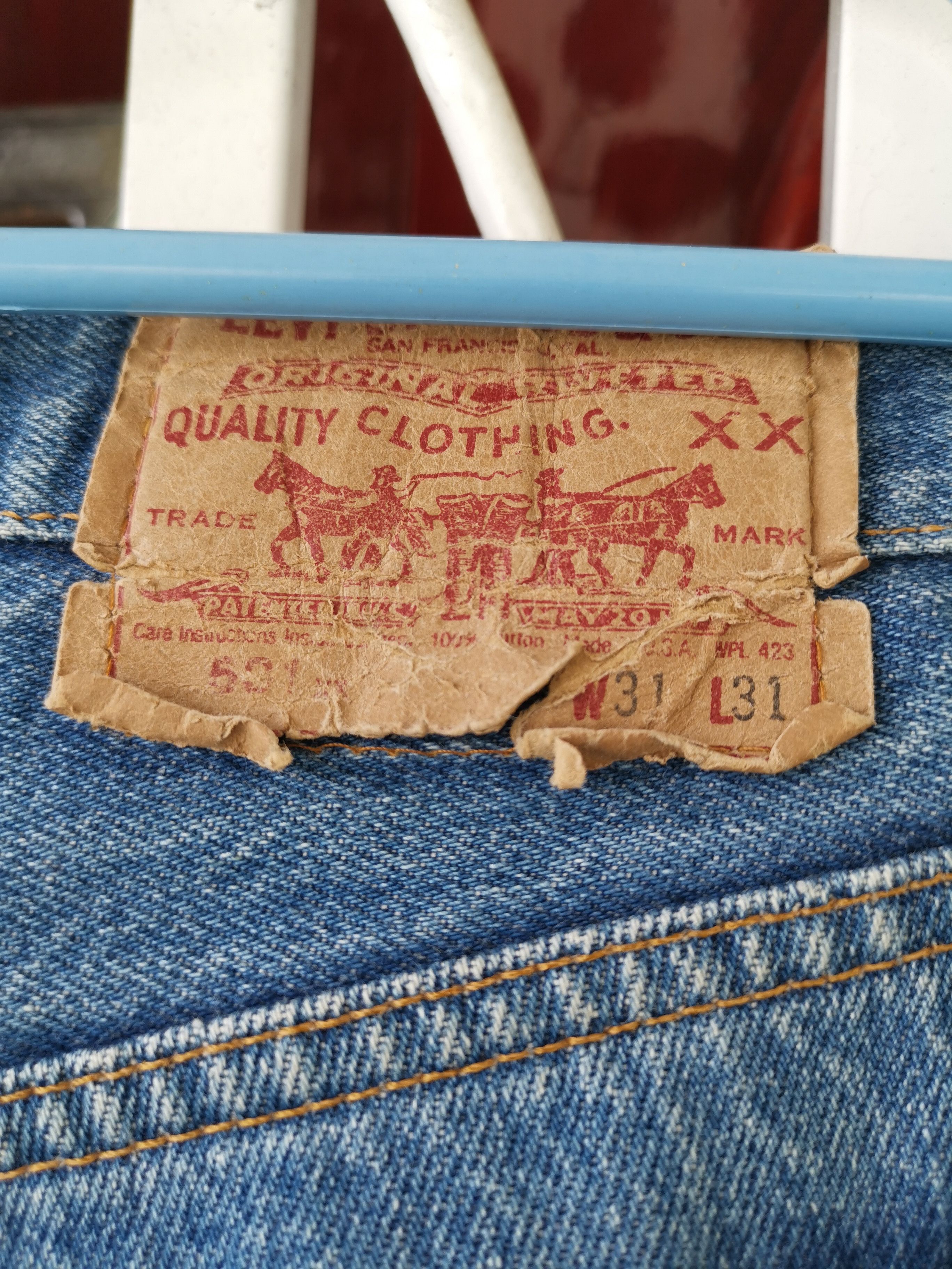 Levi's Vintage Clothing Vintage 90's Levi's 501 (USA) Size US 31 - 7 Thumbnail