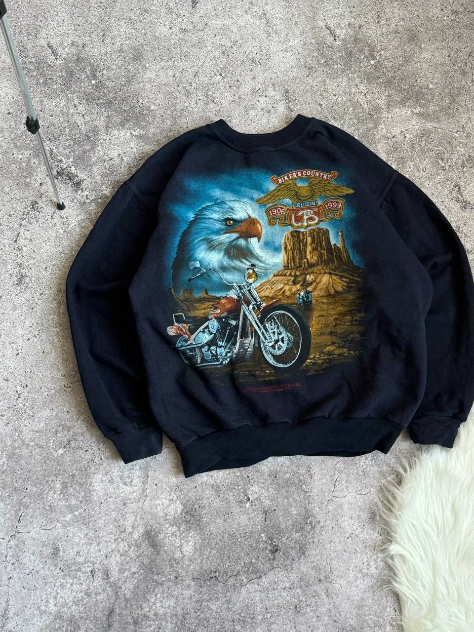 Vintage Vintage 90s eagle Authentic American cycle Label motorcycle Size US L / EU 52-54 / 3 - 4 Thumbnail