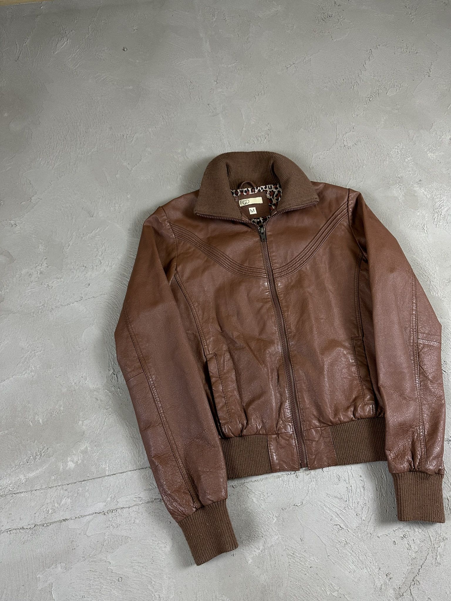 Genuine Leather 2000s Vintage Leather Biker Boxy Y2k Jacket Hype Size M / US 6-8 / IT 42-44 - 2 Thumbnail
