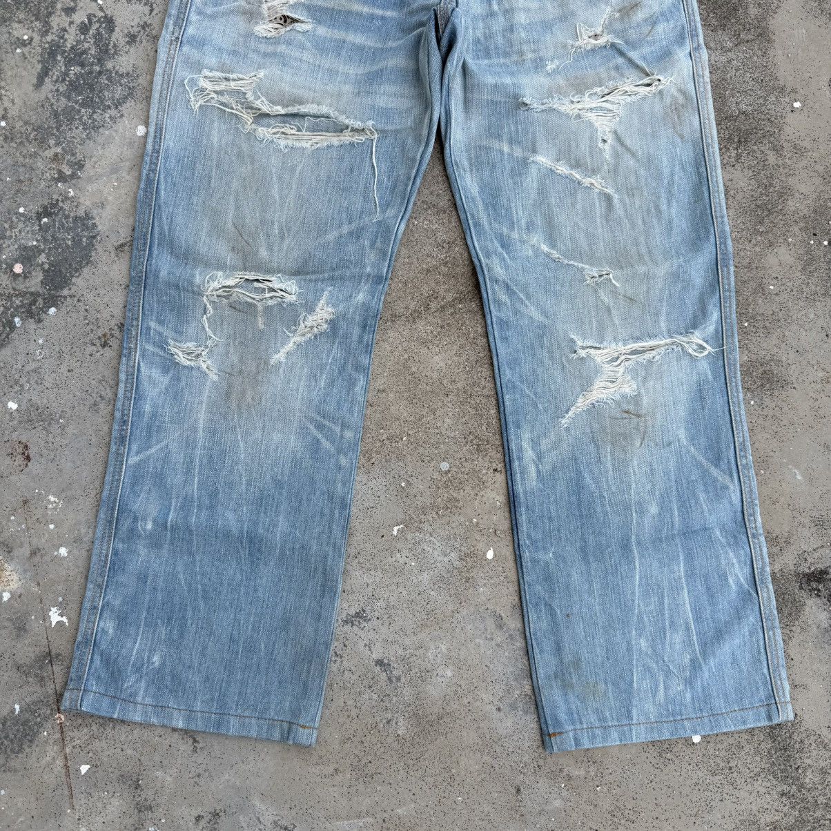 Edwin Vintage Edwin Faded Distressed Denim Jean Pants W36 Size US 34 / EU 50 - 3 Thumbnail