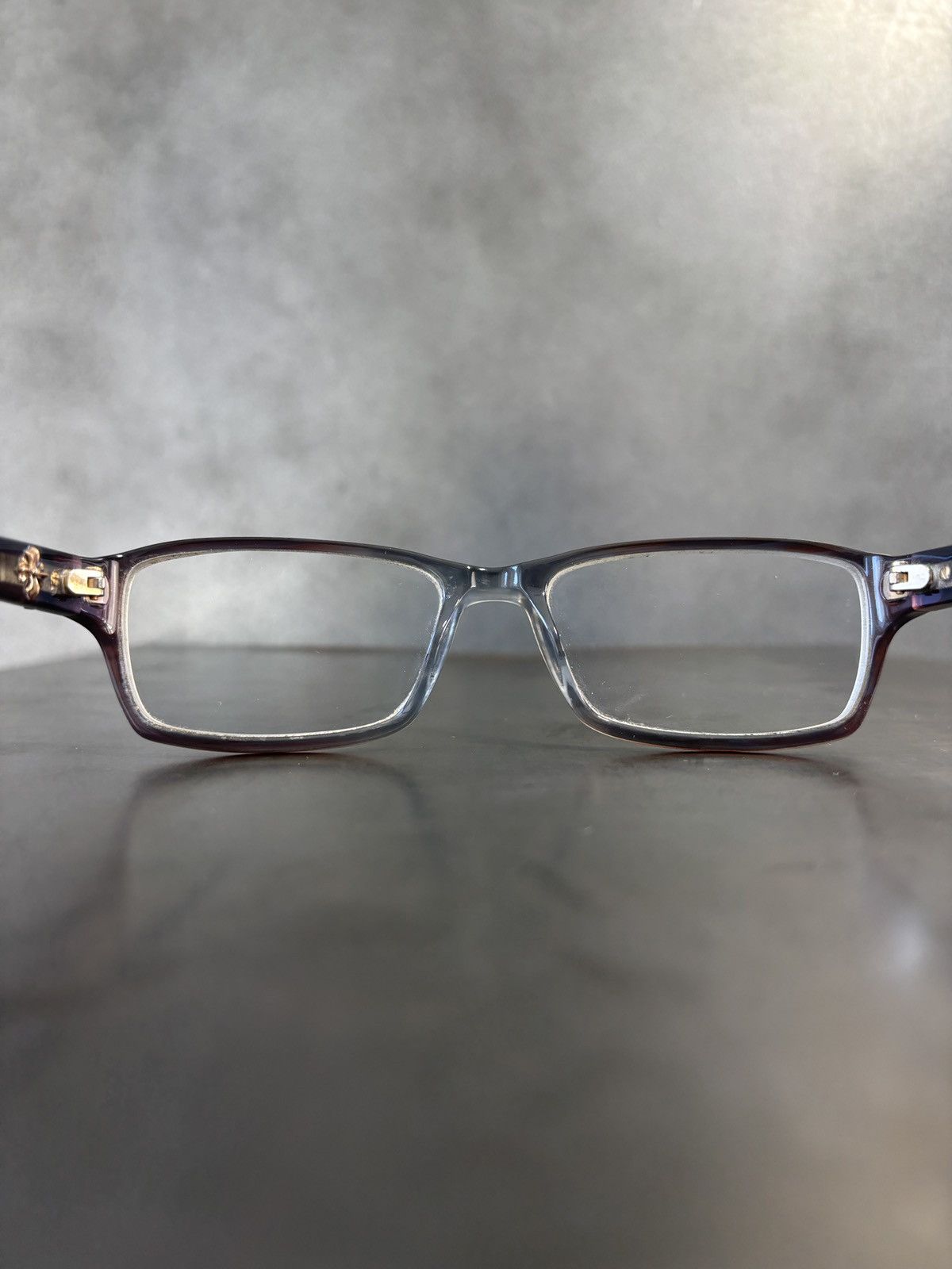 Nicole Miller Nicole Miller Carmine Glasses Frames Cross Stud Chrome Heart Size ONE SIZE - 8 Thumbnail