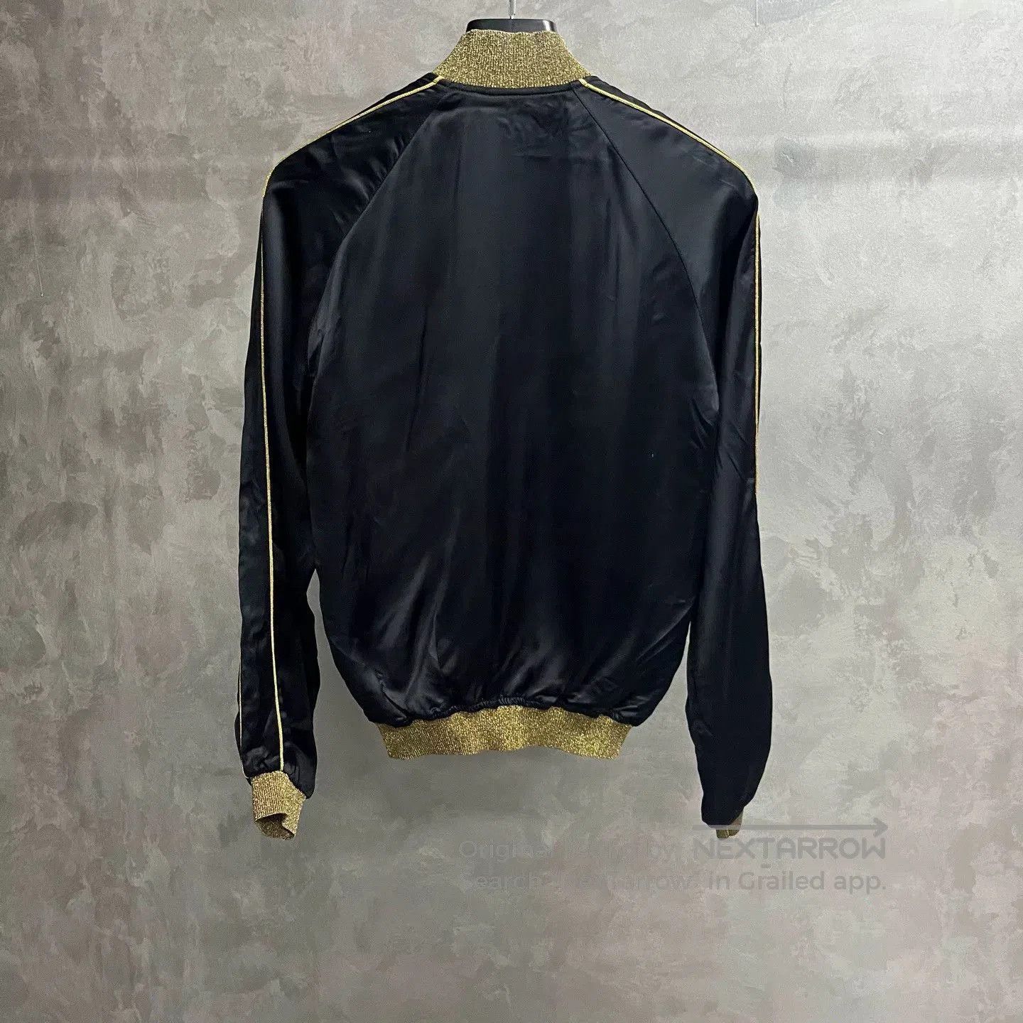 Saint Laurent Paris Saint Laurent Black Gold Trim Bomber Jacket. Size US S / EU 44-46 / 1 - 2 Thumbnail