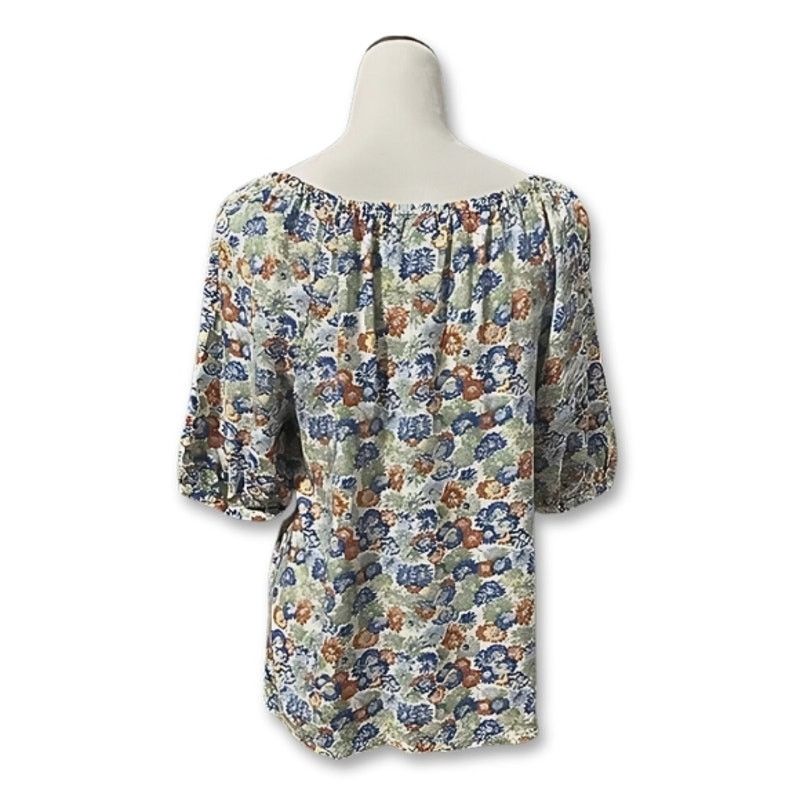 Treasure & Bond Treasure & Bond Peasant Blouse Puff Sleeves Floral XXS NWOT Size XXS / US 00 / IT 34 - 4 Thumbnail