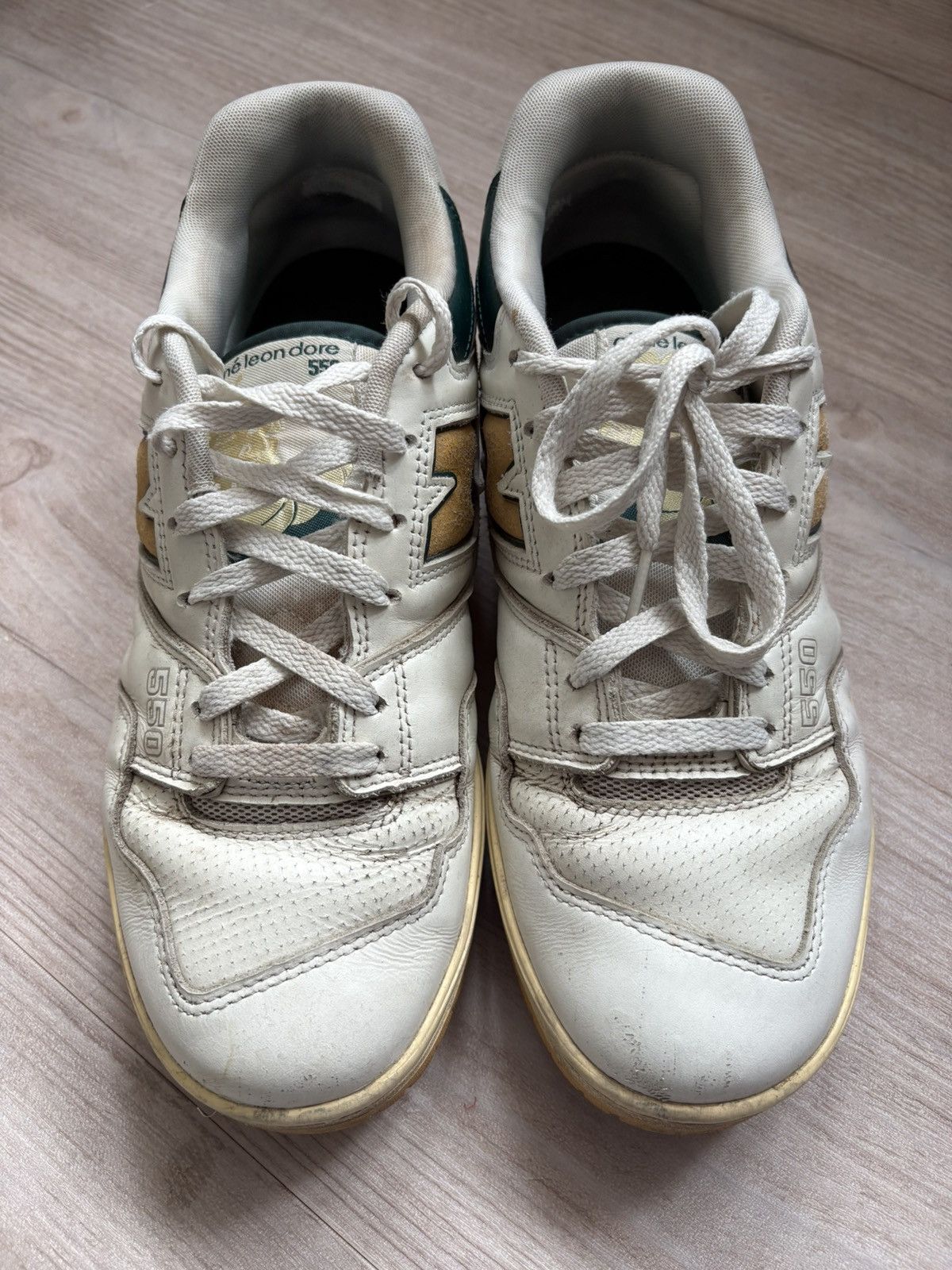 Aime Leon Dore × New Balance Aime Leon Dore New Balance 550 Natural Green Size US 9.5 / EU 42-43 - 2 Thumbnail
