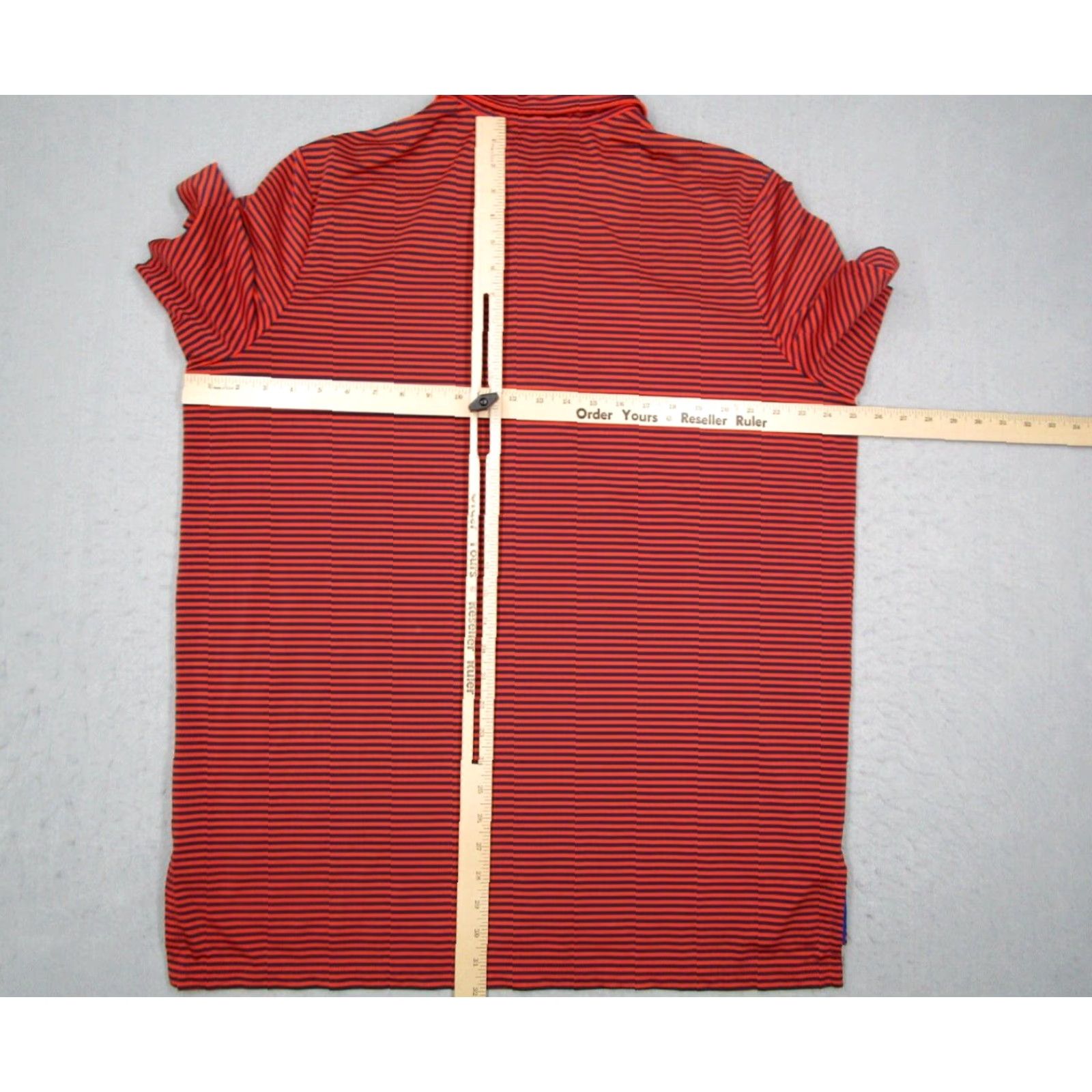 RLX Ralph Lauren RLX Ralph Lauren Polo Shirt Mens XL Red Striped Short Sleeve Golf Performance Logo Polo Size US XL / EU 56 / 4 - 5 Thumbnail