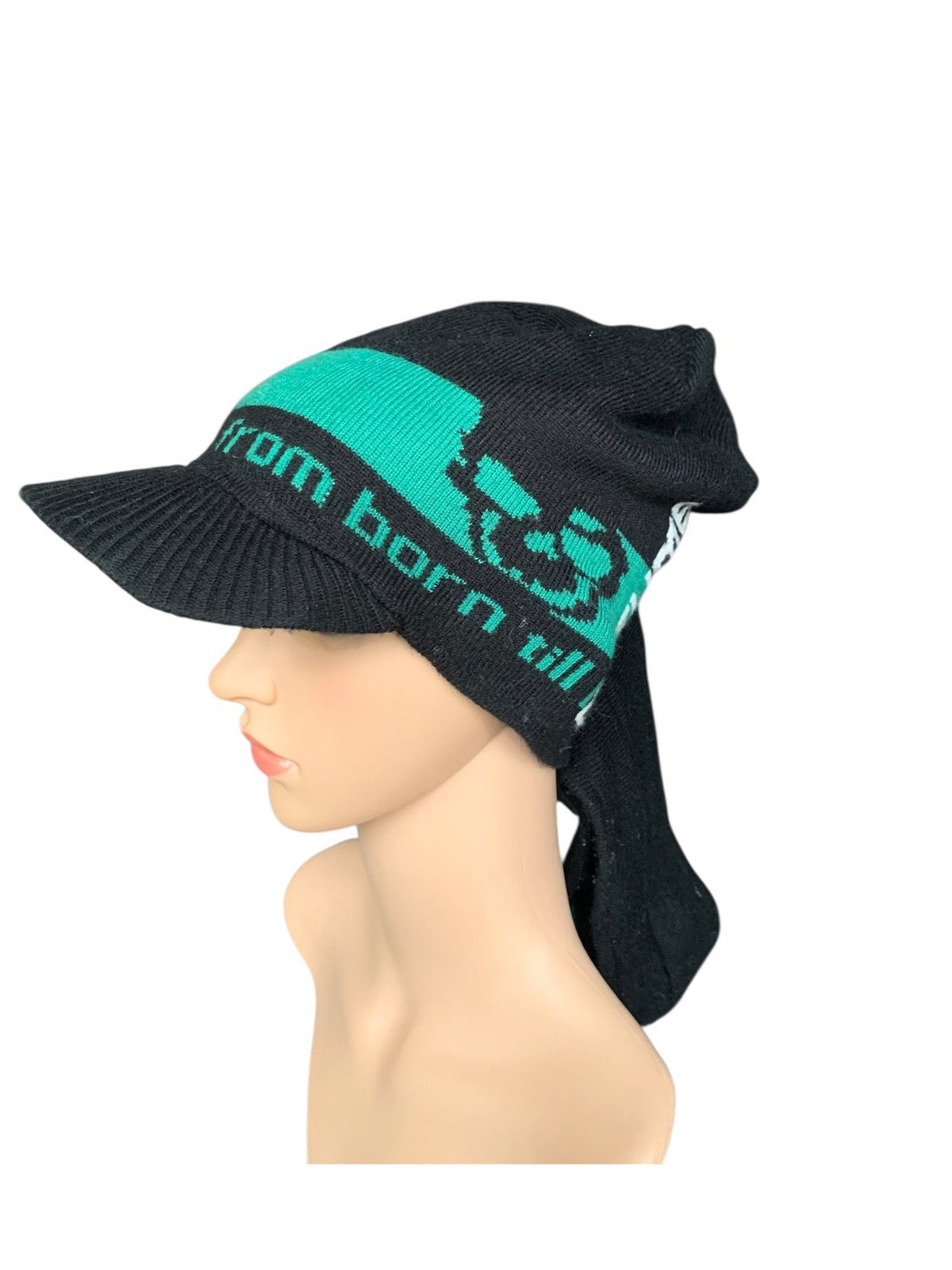 Japanese Brand × Kapital Vintage Mazume Skull Winter Sesions Beanie Hat Visor ☠️ Size ONE SIZE - 13 Thumbnail