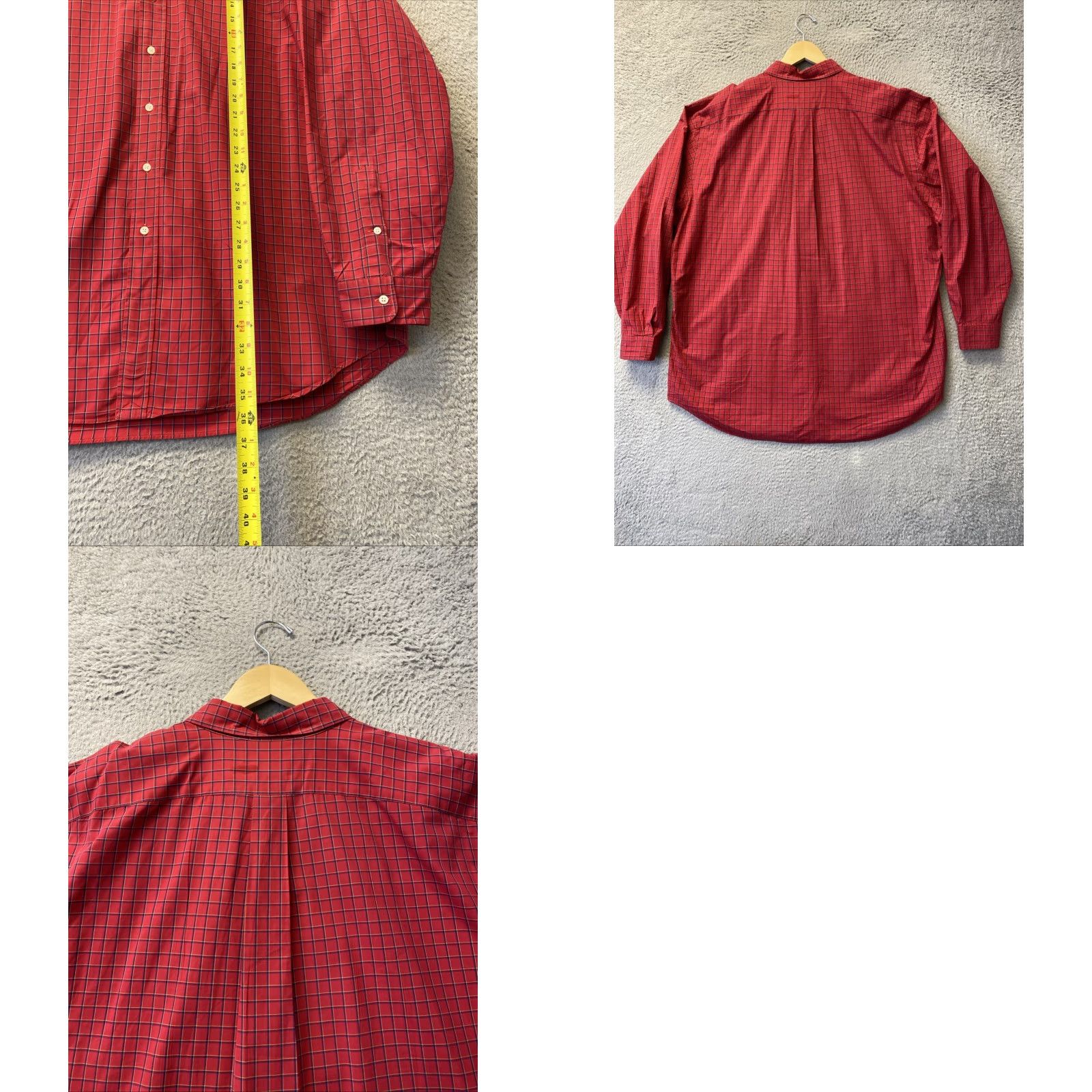 Ralph Lauren RALPH LAUREN Button Down Shirt Mens XXLT Red Classic Check Long Sleeve /161-16 Size US XXL / EU 58 / 5 - 8 Thumbnail
