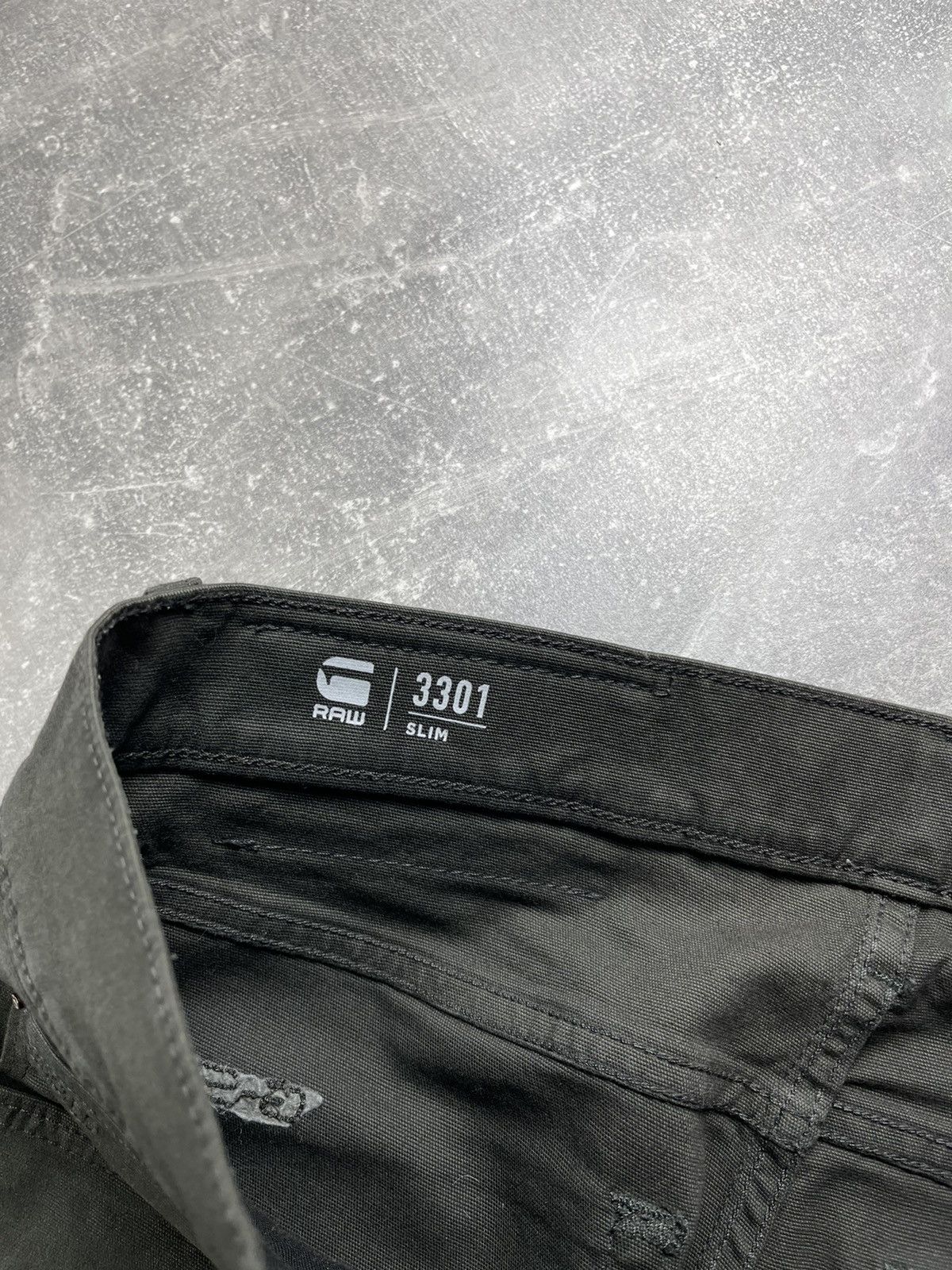 G-Star G-Star RAW 3301 Wax Biker Slim Jeans 2000s Dark Olive Green Size US 30 / EU 46 - 9 Thumbnail