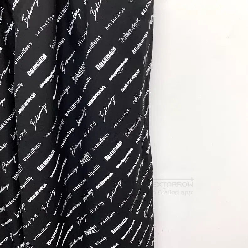 Balenciaga Balenciaga Black Logo Letter Bullet Hole Print Cotton Casu Size US 28 / EU 44 - 4 Thumbnail