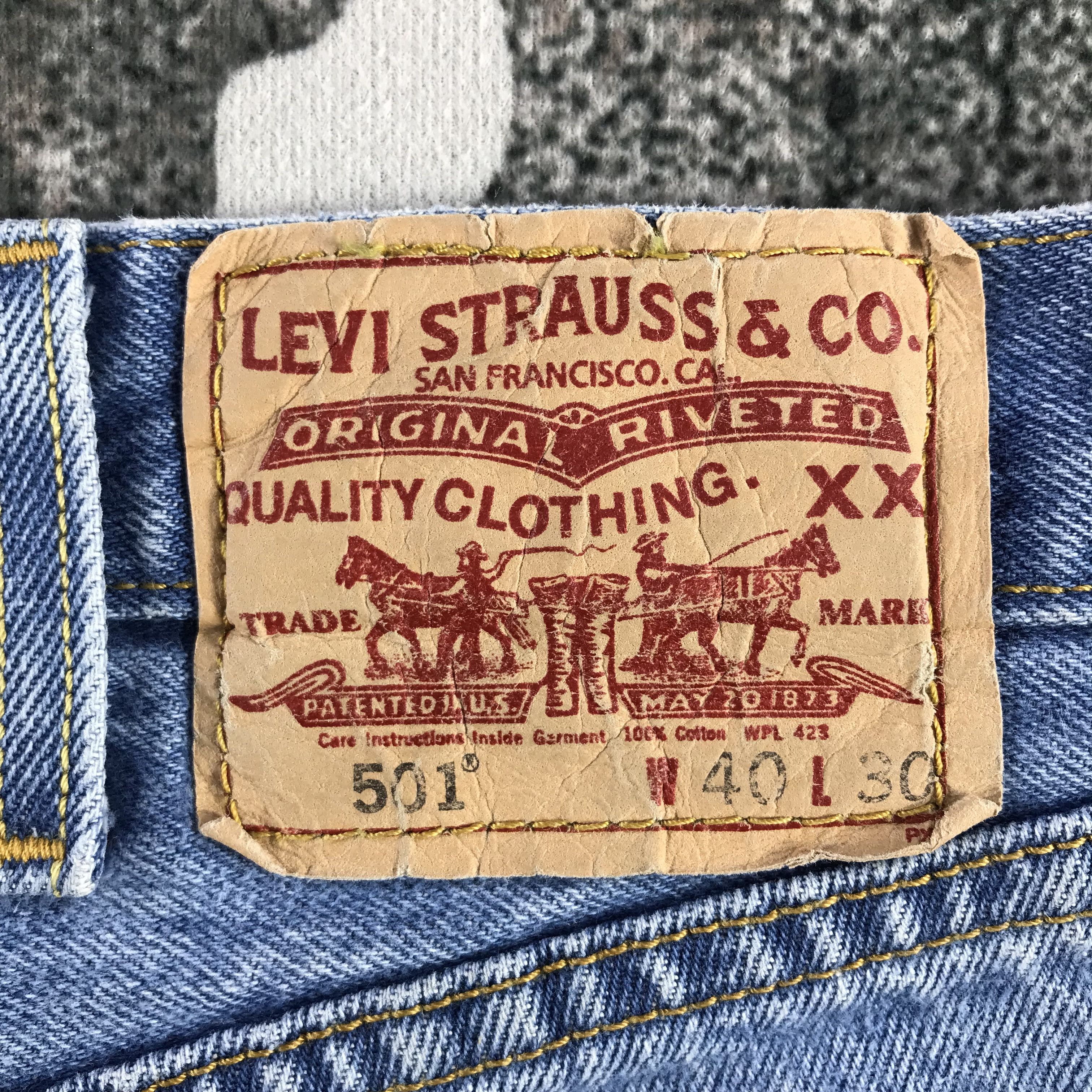 Levi's Vintage Levis 501 Jeans Medium Wash KJ3368 Size US 40 / EU 56 - 5 Thumbnail