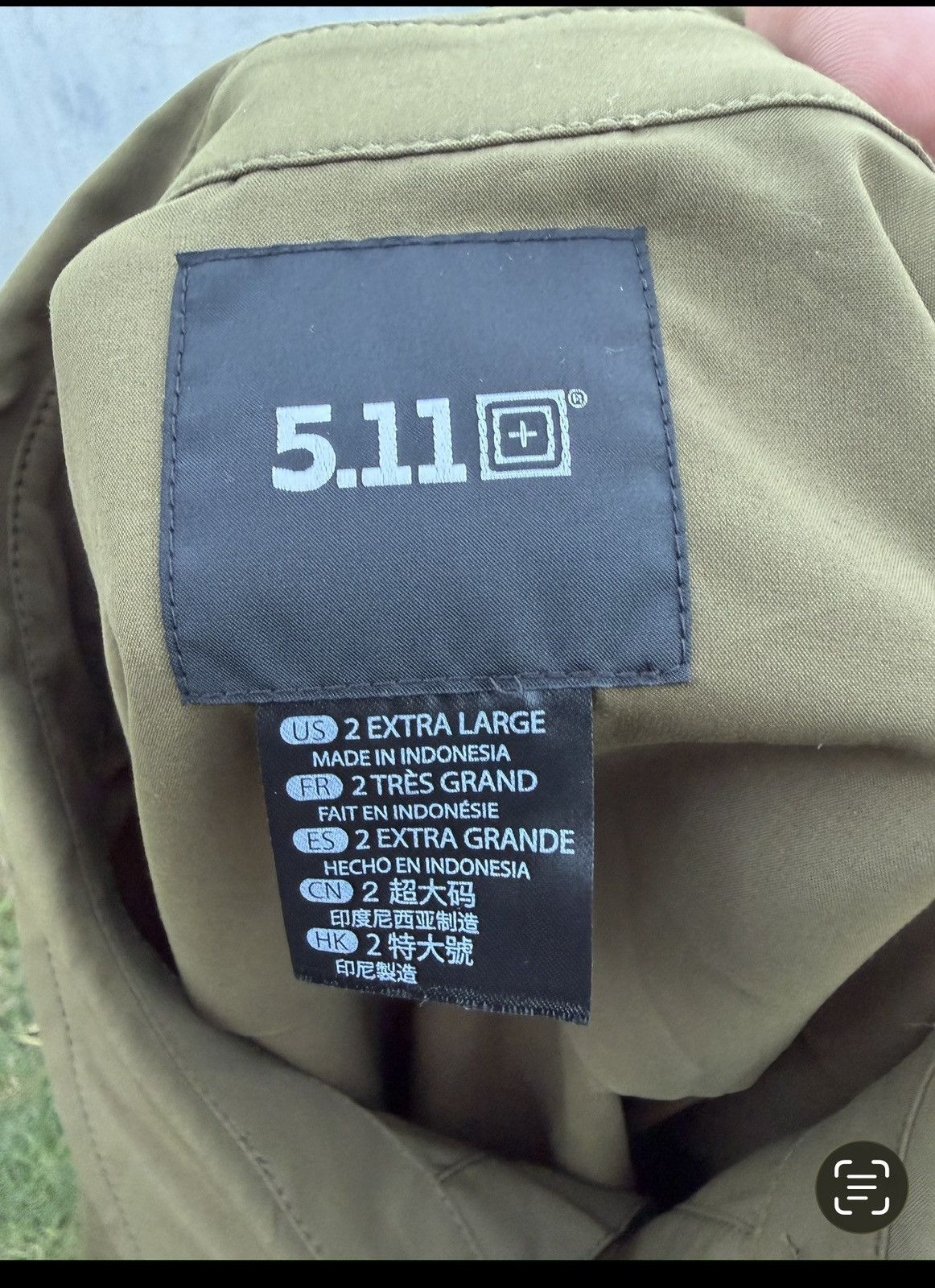 5.11 PreOwned 5.11 Tactical Button Men’s 2XL Khaki Long Sleeves Size US XXL / EU 58 / 5 - 4 Thumbnail
