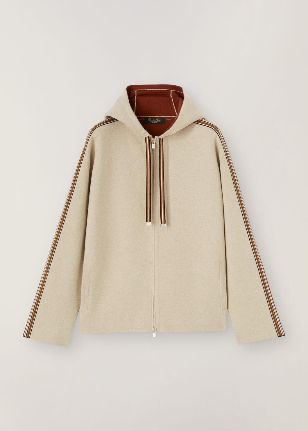 Loro Piana o1w1db10724 Suitcase Stripe Bomber Jacket in Ivory Size XXL / US 16-18 / IT 52-54 - 1 Thumbnail